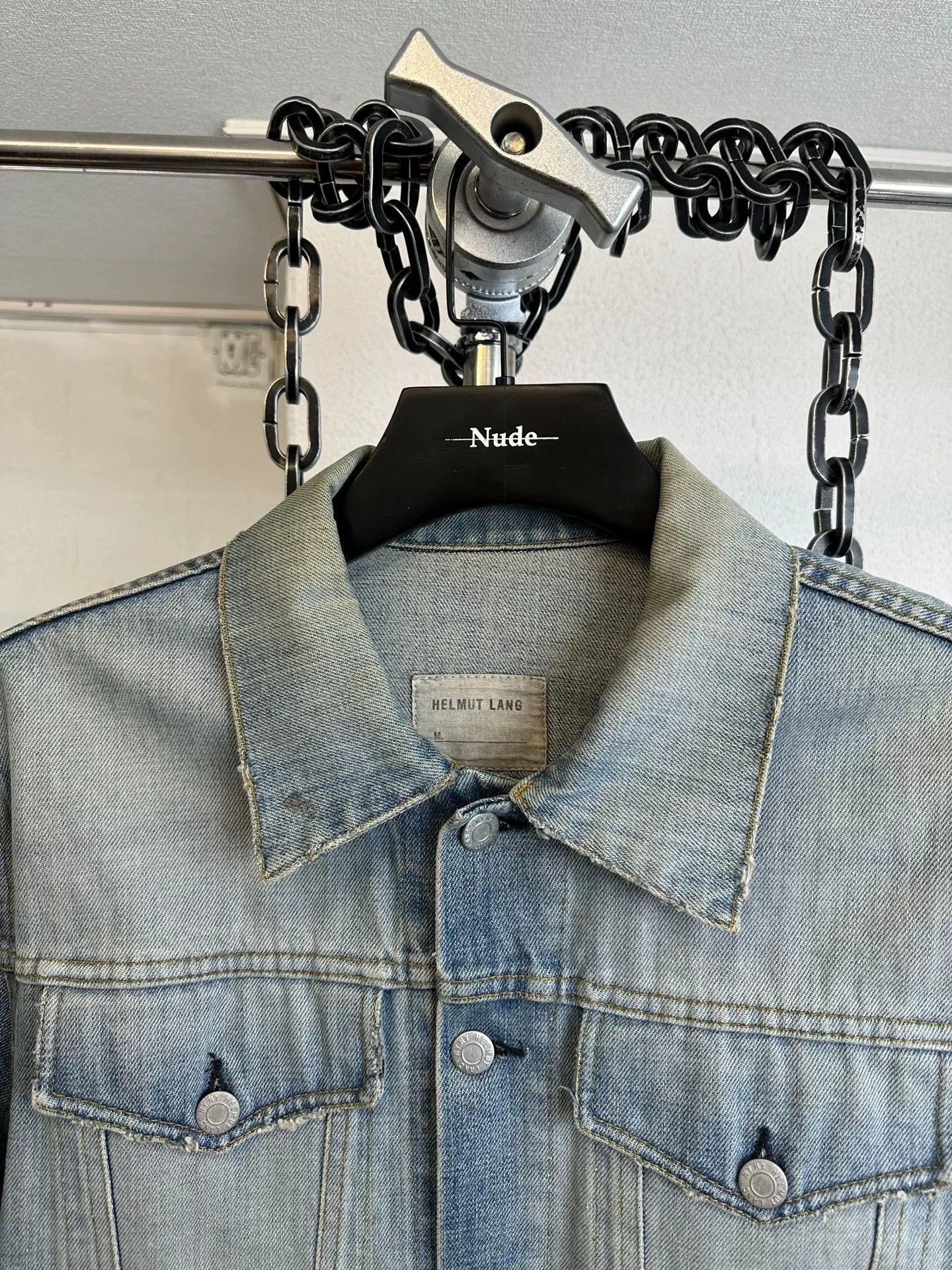 Helmut Lang helmut lang distressed denim jacket size 50 Size US L / EU 52-54 / 3 - 3 Thumbnail