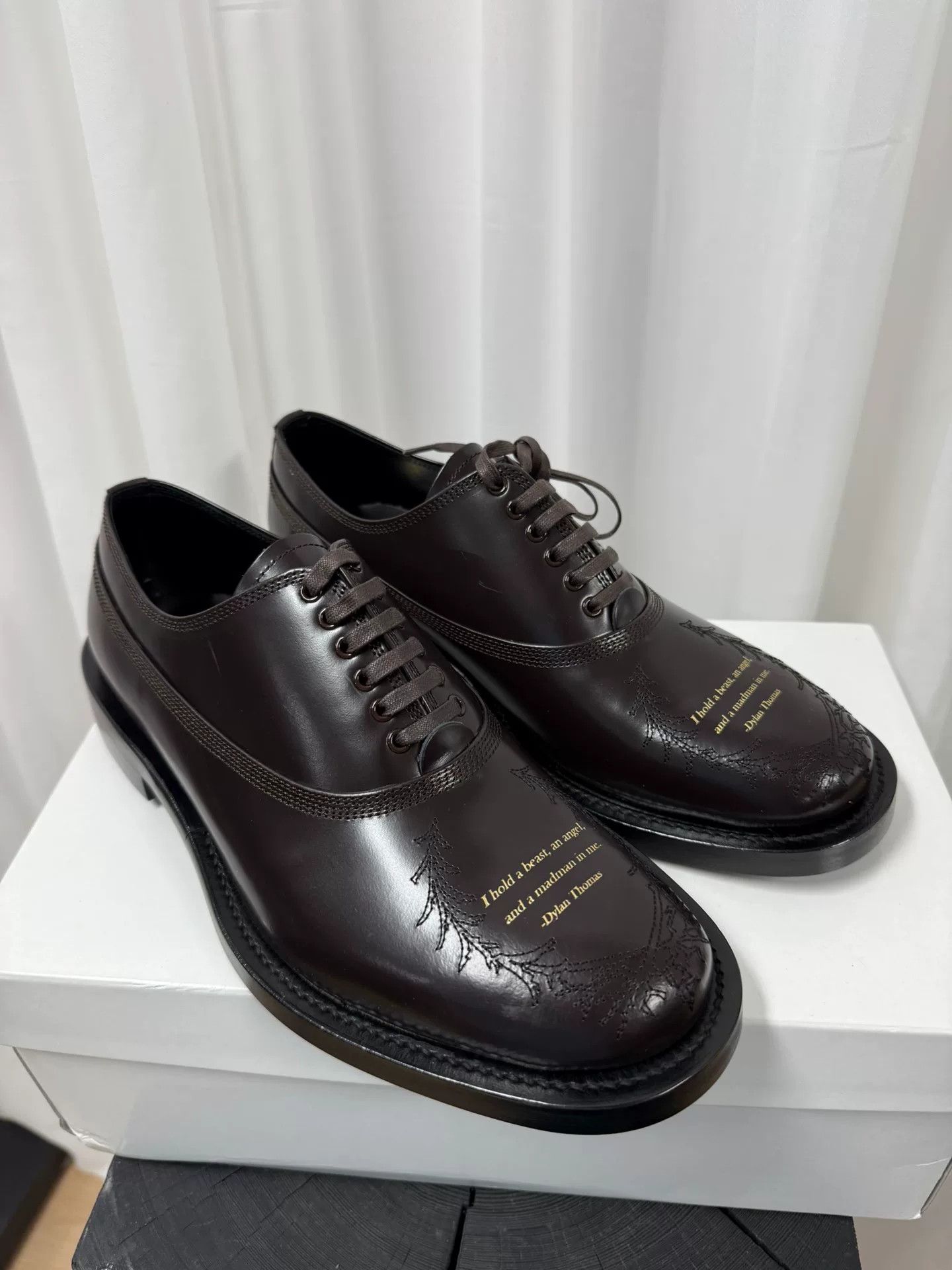 Comme des Garcons UNDERCOVER Poetry Derby Shoes in Size M Size US 10 / EU 43 - 2 Thumbnail