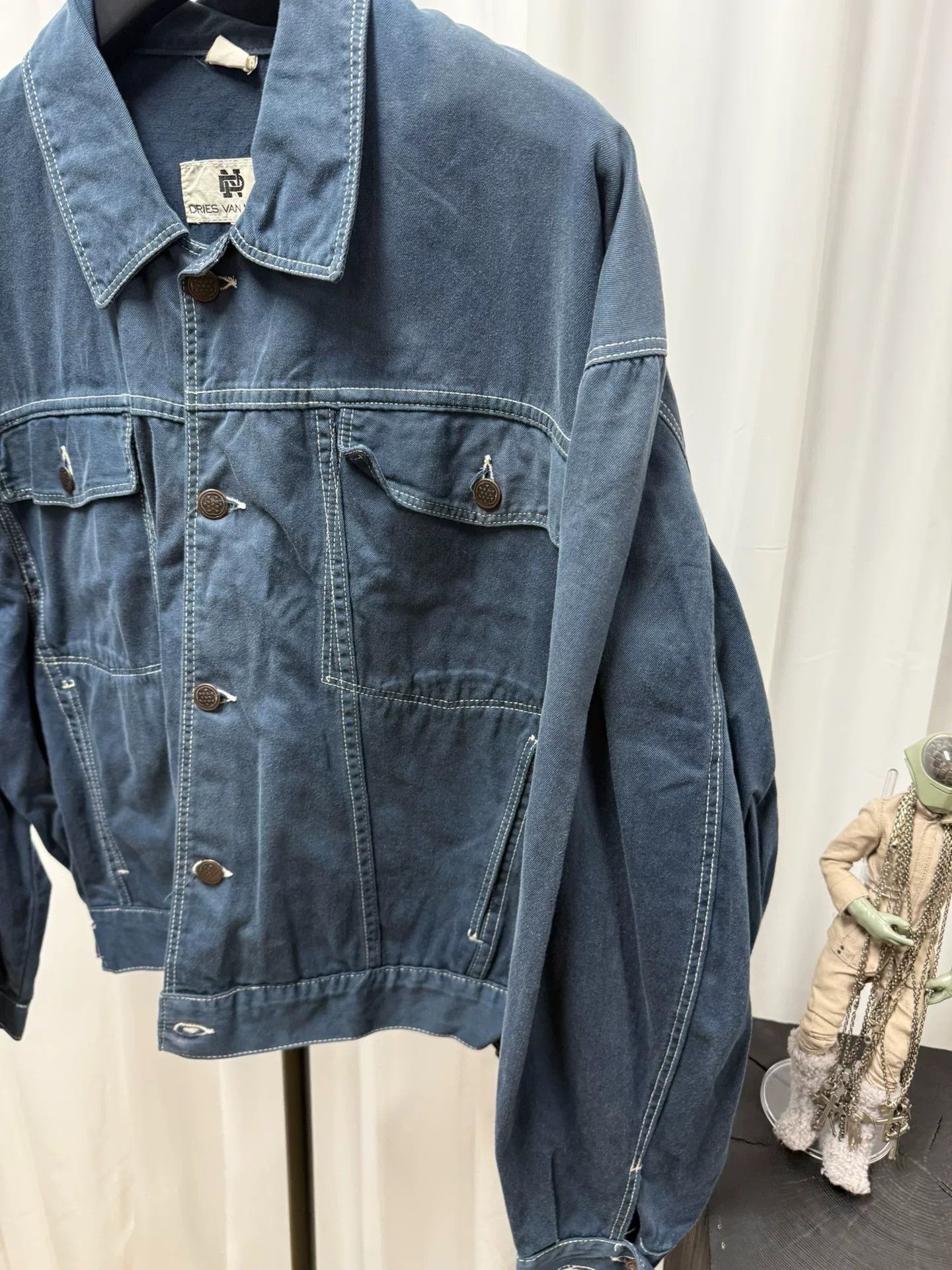 Dries Van Noten drapes van noten canvas oversized jacket Size US L / EU 52-54 / 3 - 2 Thumbnail