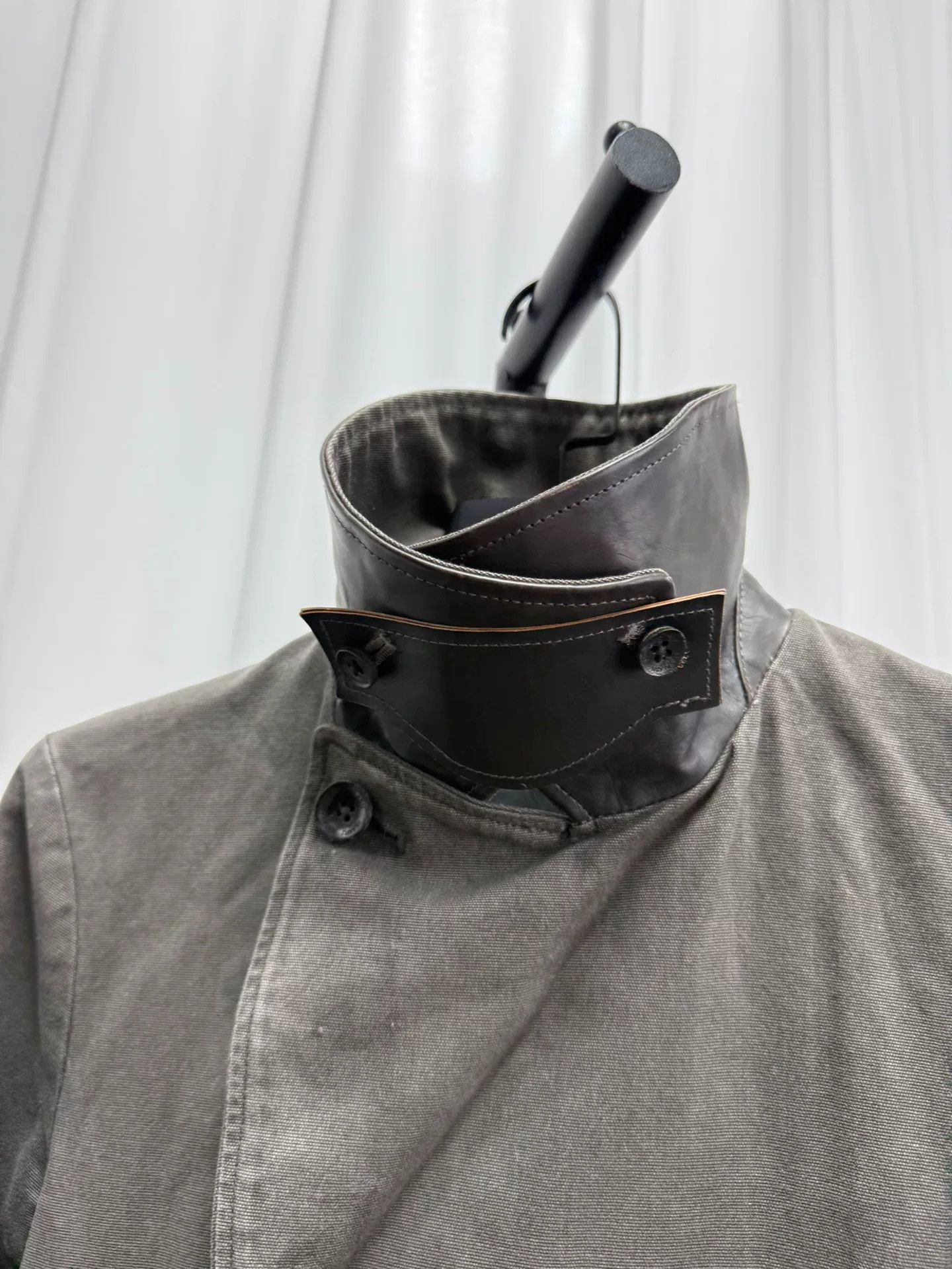 Comme des Garcons Homme Backlash jacket with Leather Details Size US L / EU 52-54 / 3 - 3 Thumbnail