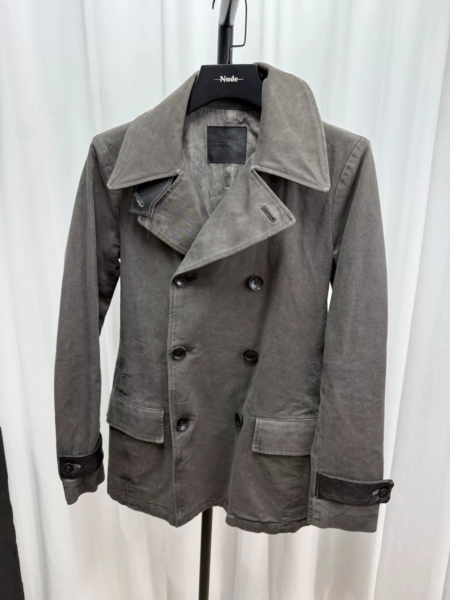 Comme des Garcons Homme Backlash jacket with Leather Details Size US L / EU 52-54 / 3 - 4 Thumbnail
