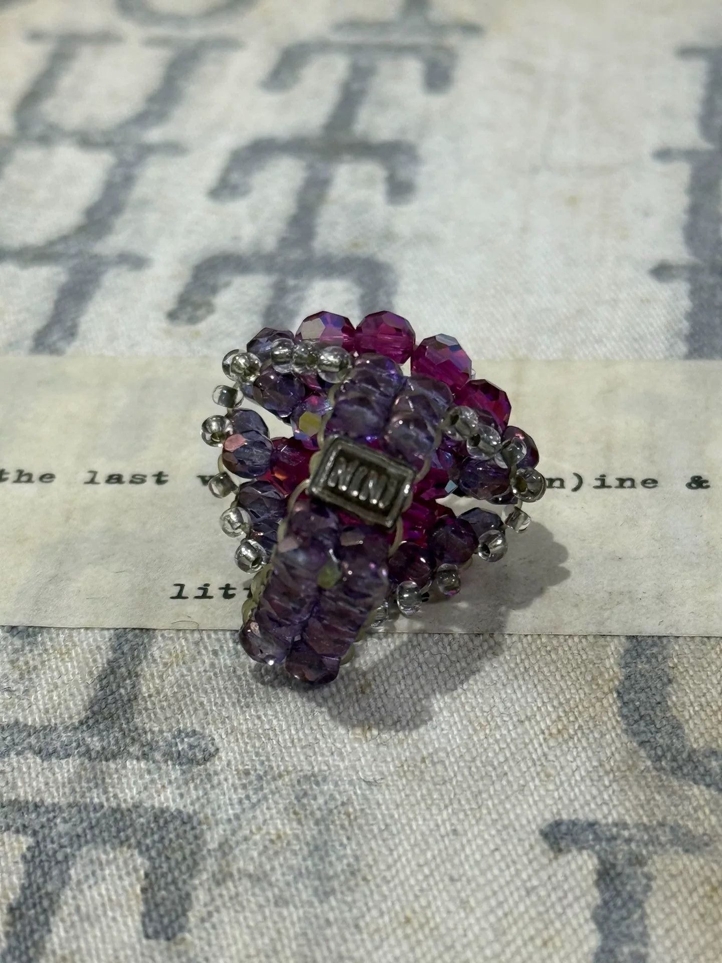 Comme des Garcons Homme Number Nine Gemstone Stretch Ring Size ONE SIZE - 6 Thumbnail