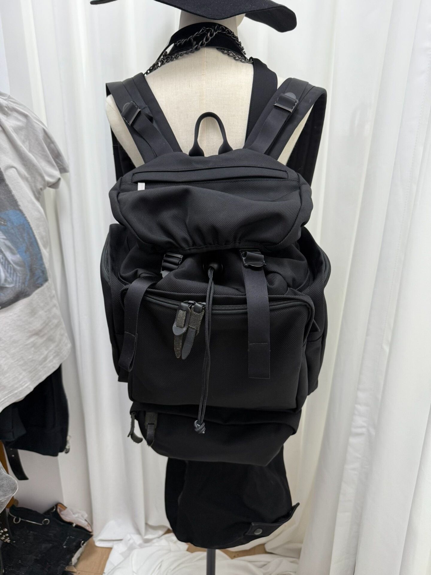 Yohji Yamamoto yohji yamamoto pour homme backpack with leather details Size ONE SIZE - 2 Thumbnail