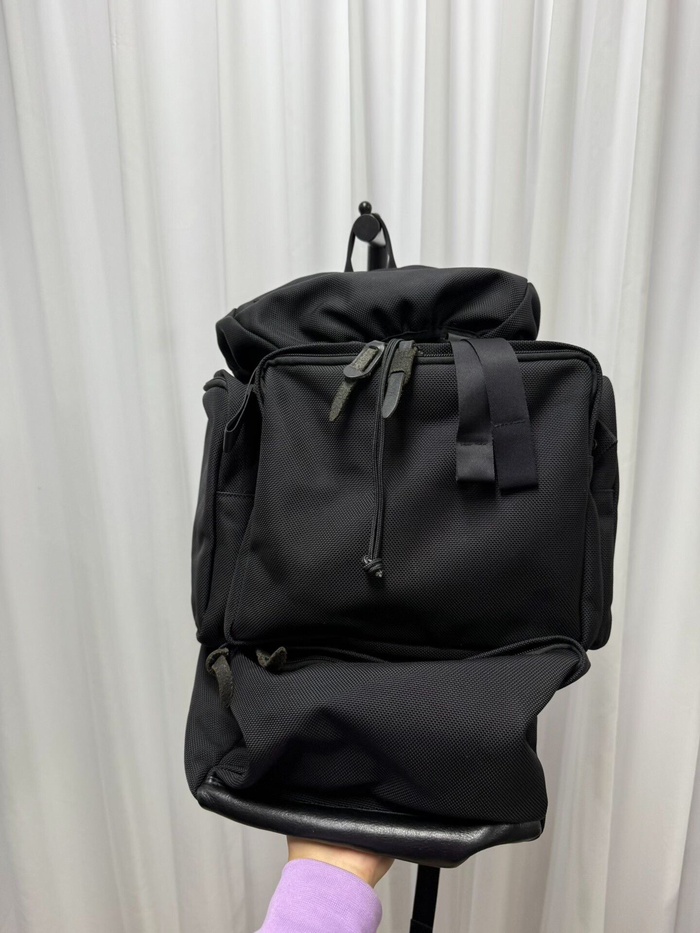 Yohji Yamamoto yohji yamamoto pour homme backpack with leather details Size ONE SIZE - 4 Thumbnail