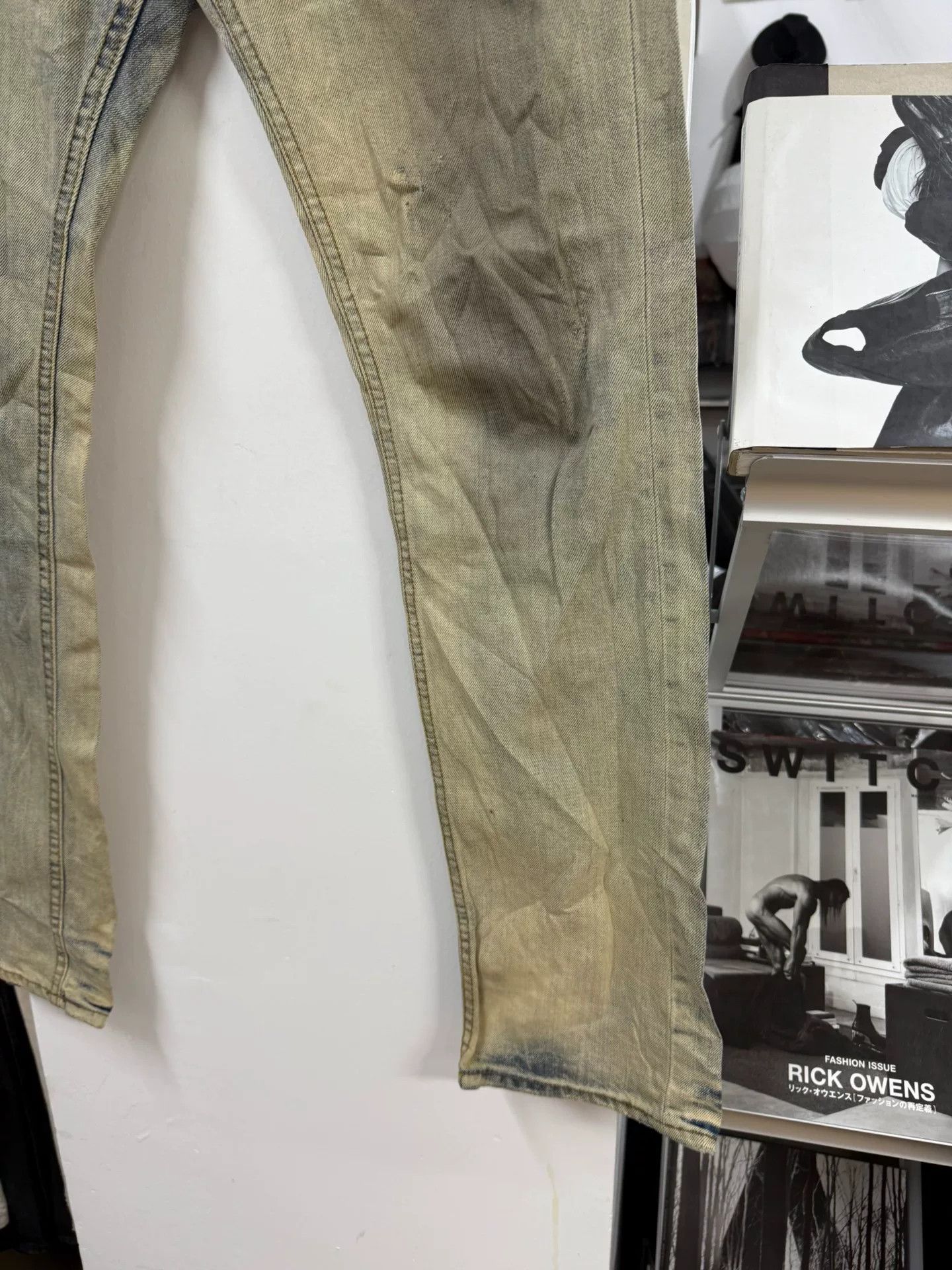 Raf Simons raf simons water-washed denim pants size M Size US 34 / EU 50 - 4 Thumbnail