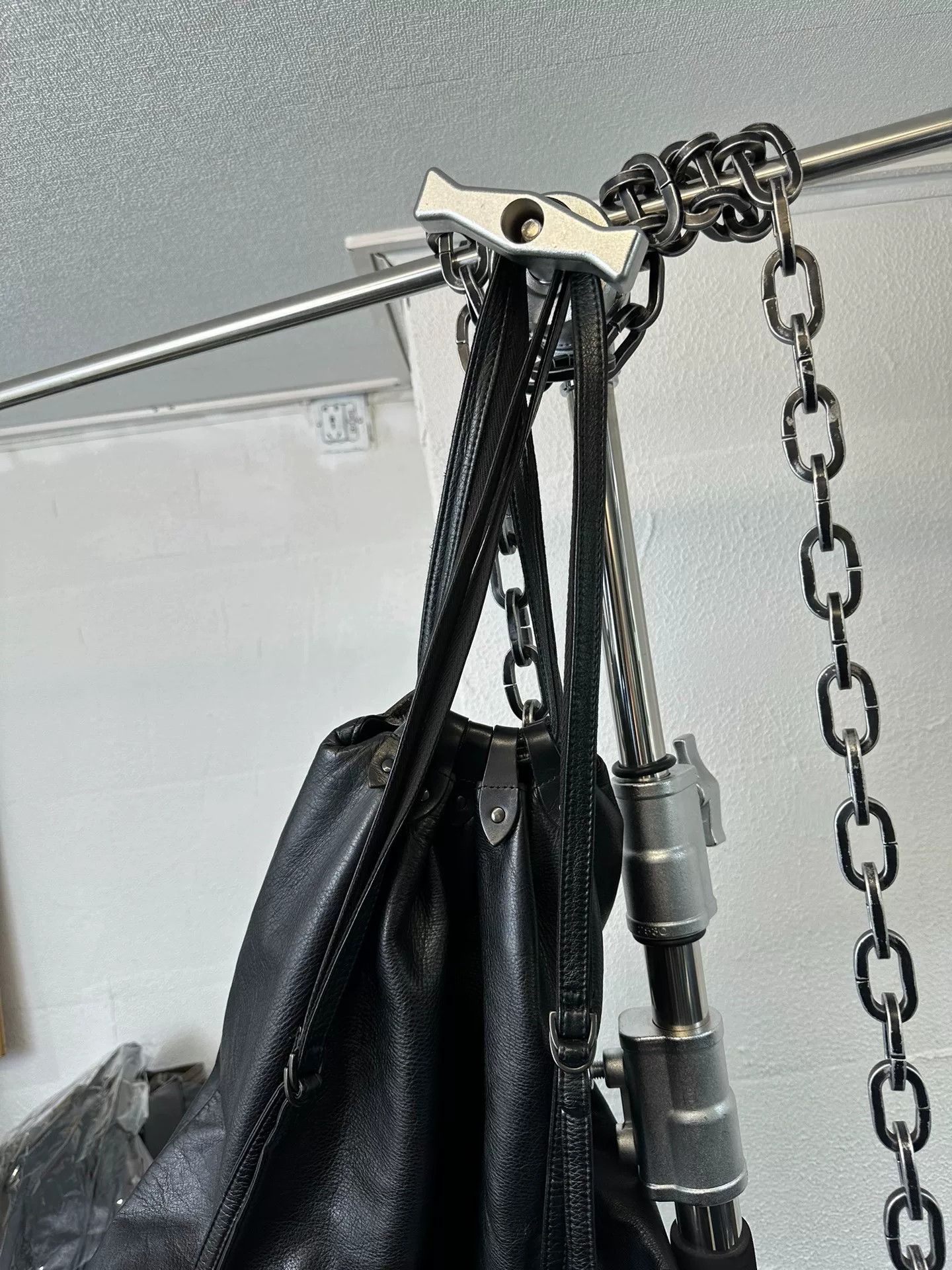 Yohji Yamamoto yohji yamamoto leather drawstring bag Size ONE SIZE - 4 Thumbnail