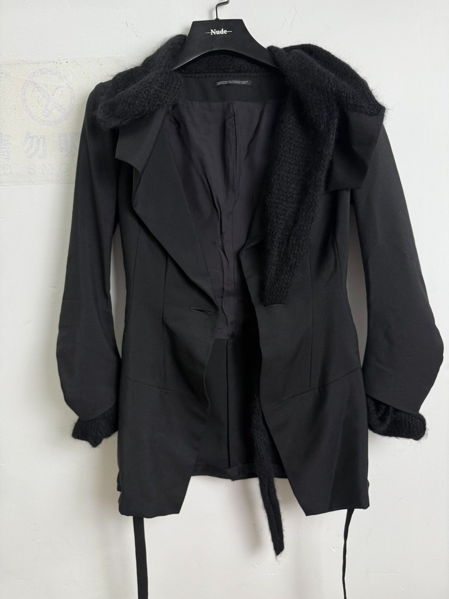 Yohji Yamamoto yohji yamamoto deconstructed wool suit jacket Size US XS / EU 42 / 0 - 3 Thumbnail