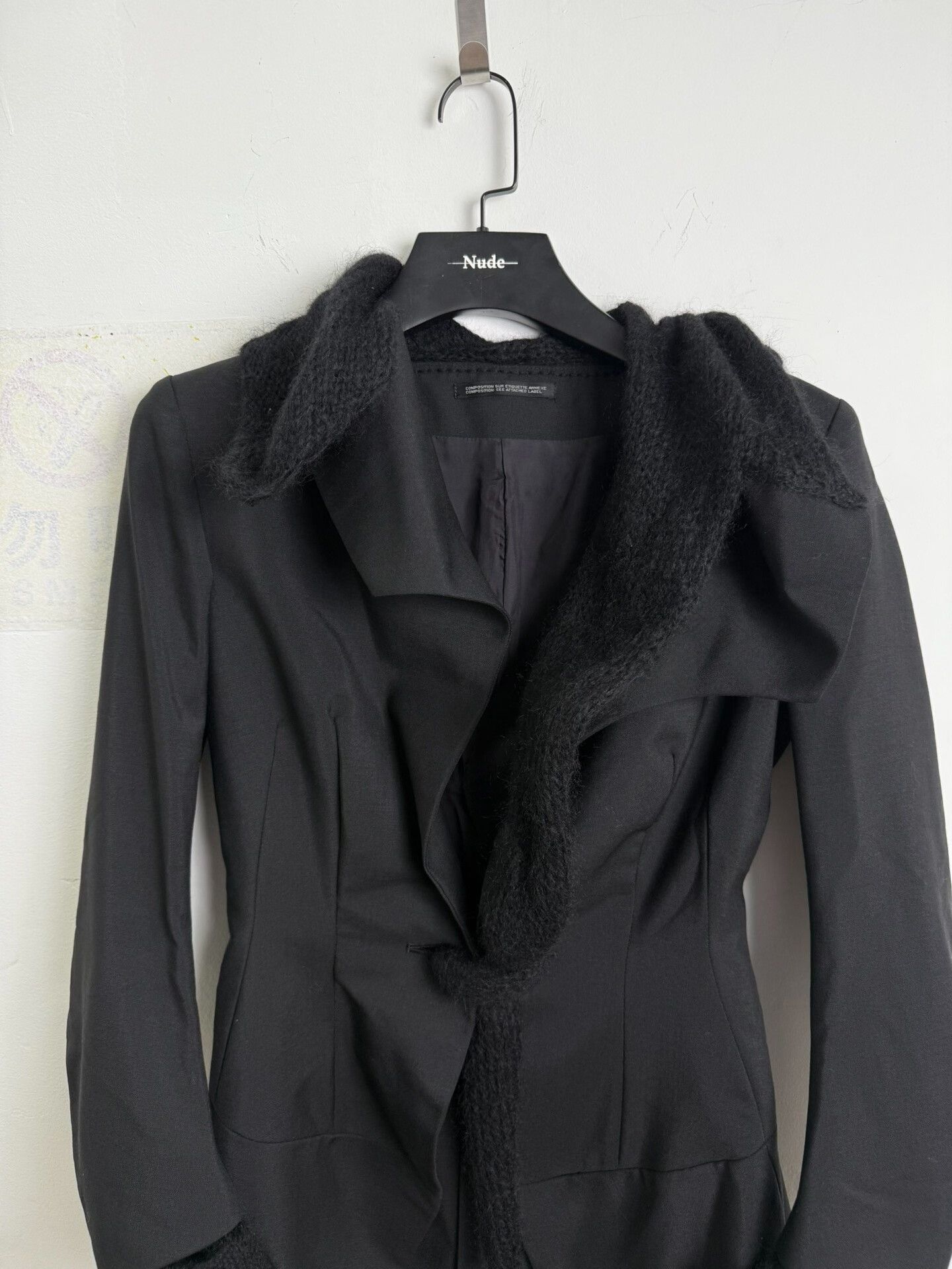 Yohji Yamamoto yohji yamamoto deconstructed wool suit jacket Size US XS / EU 42 / 0 - 6 Thumbnail