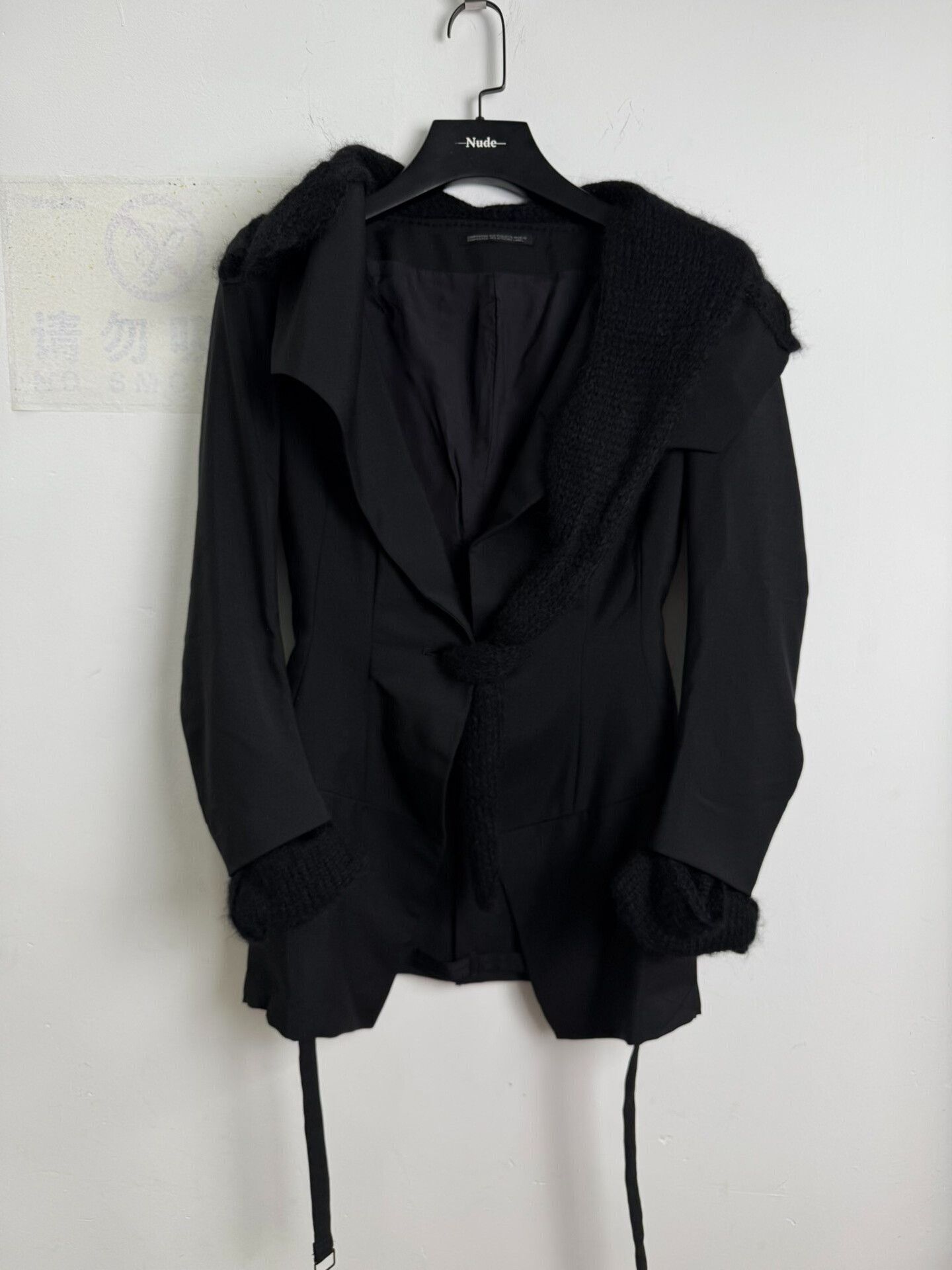 Yohji Yamamoto yohji yamamoto deconstructed wool suit jacket Size US XS / EU 42 / 0 - 4 Thumbnail