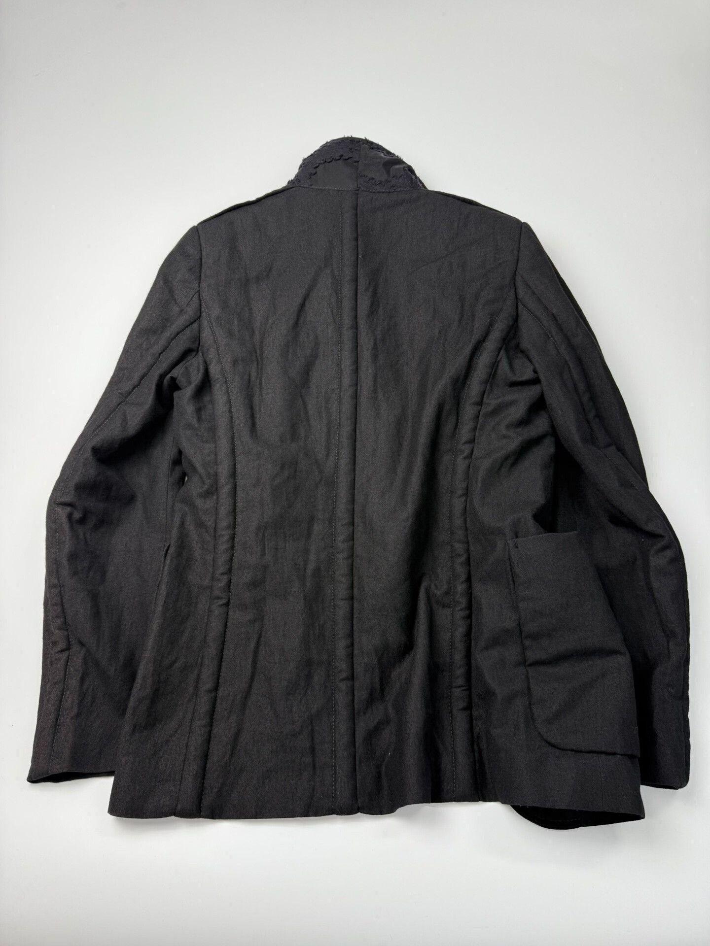 Ann Demeulemeester elegance in black with lambswool collar Size S / US 4 / IT 40 - 7 Thumbnail