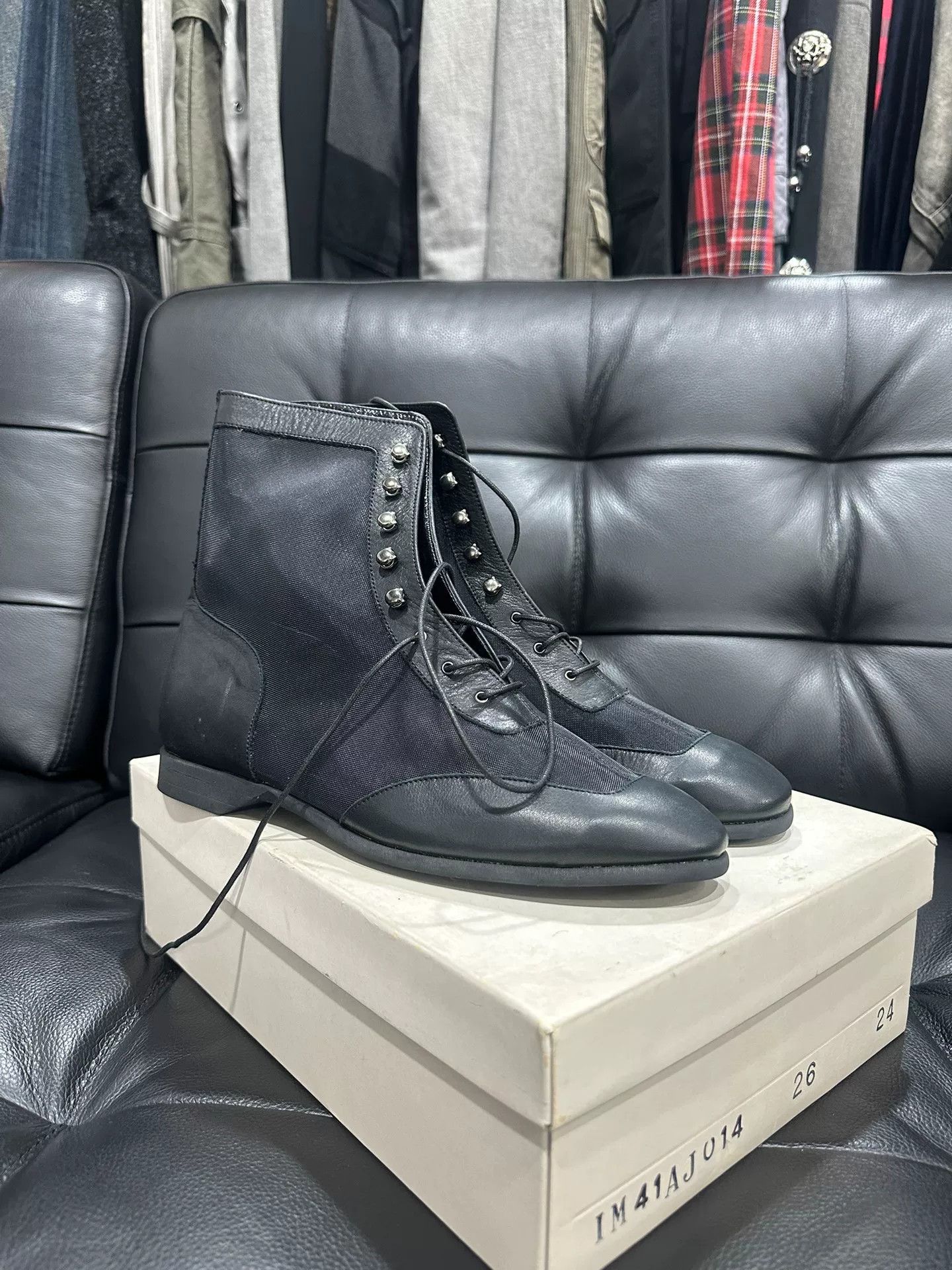 Issey Miyake issey miyake cowhide mesh ankle boots Size US 6 / EU 39 - 5 Thumbnail