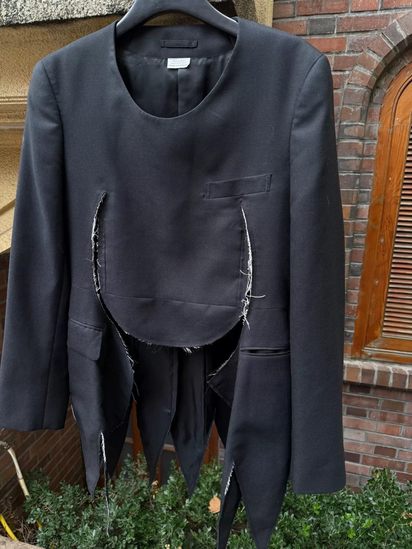 Comme des Garcons comme des garcons homme plus wool pullover jacket Size US M / EU 48-50 / 2 - 2 Thumbnail