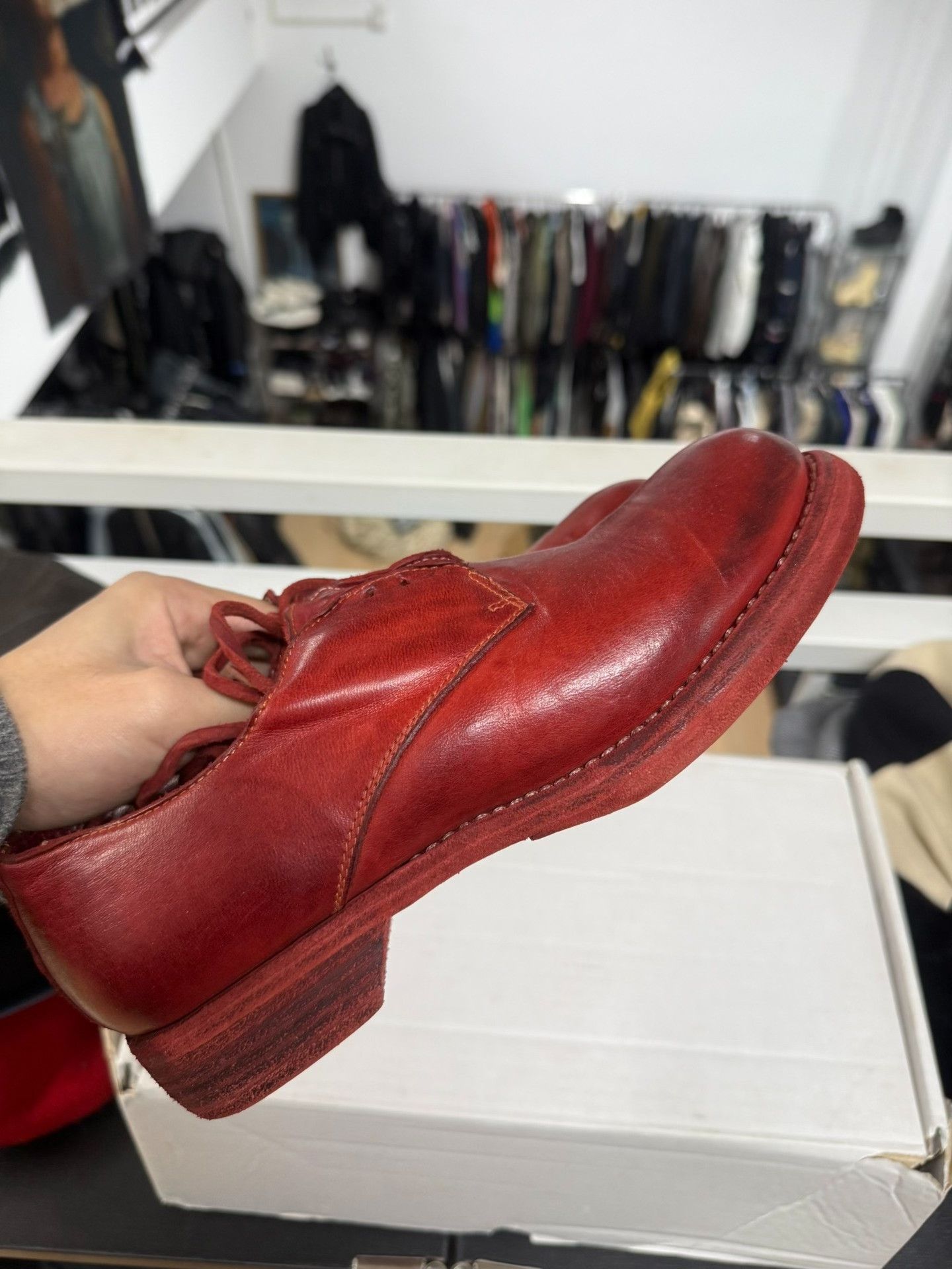 Guidi guidi 5302n soft leather derby shoes Size US 6 / EU 39 - 4 Thumbnail