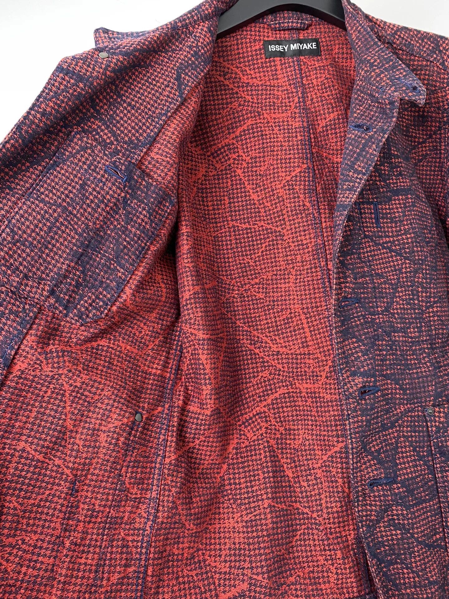 Issey Miyake issey miyake men red brown patterned jacket Size US L / EU 52-54 / 3 - 8 Thumbnail