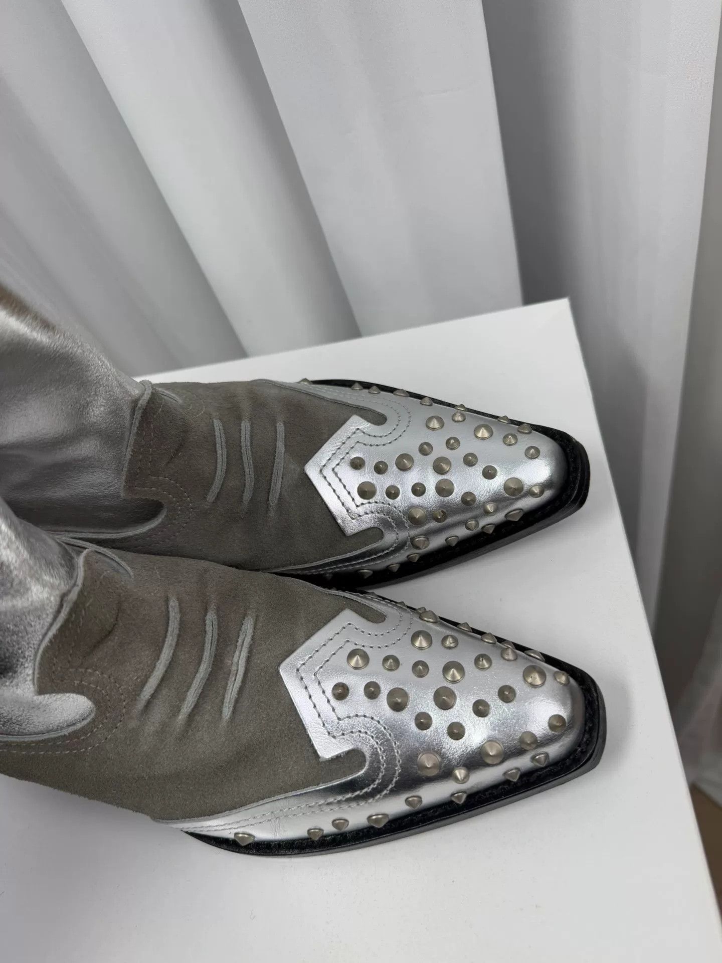 Junya Watanabe junya watanabe silver studded ankle boots Size US 9 / EU 42 - 5 Thumbnail