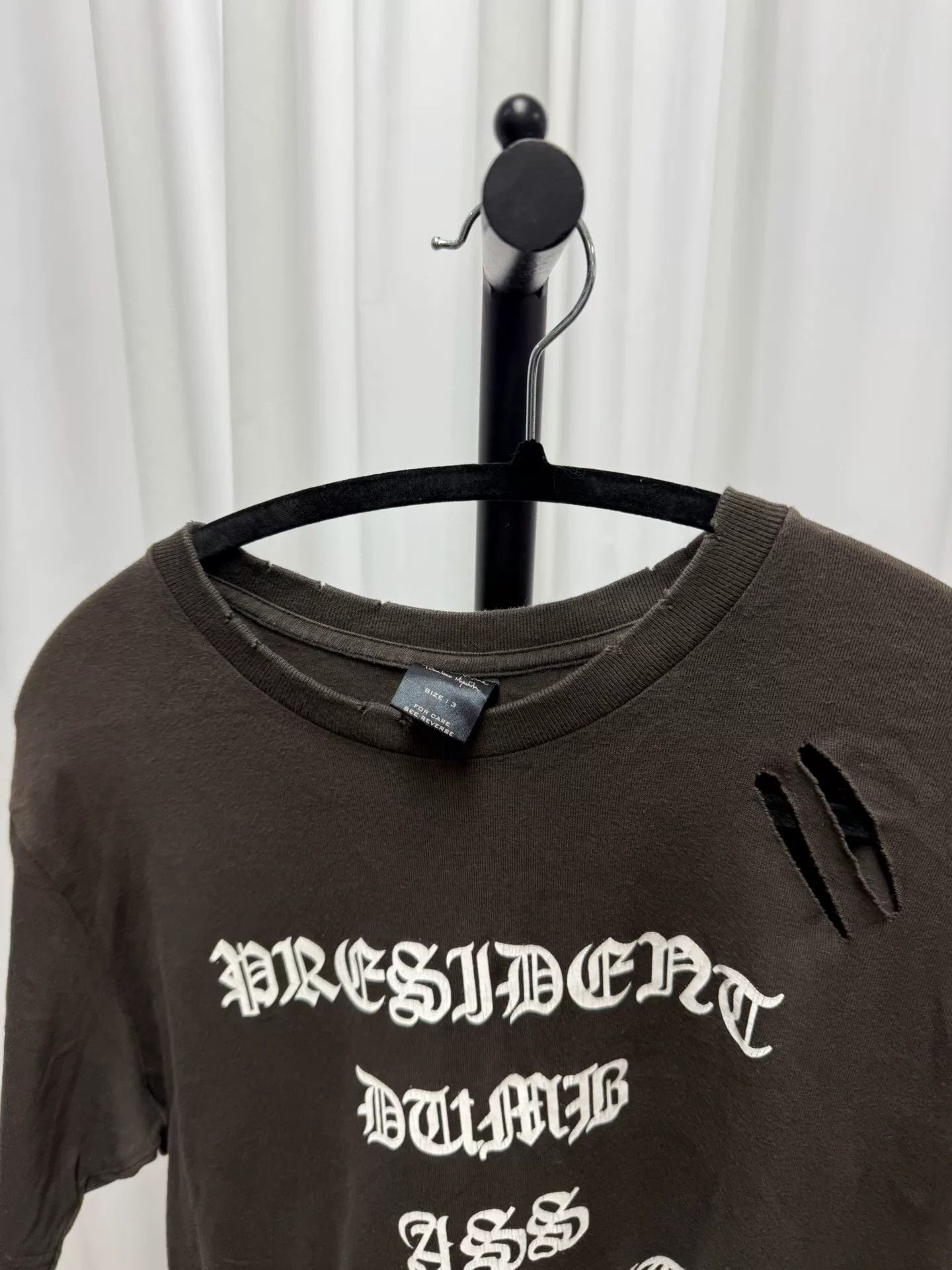 Comme des Garcons distressed graphic short sleeve tee Size US L / EU 52-54 / 3 - 3 Thumbnail