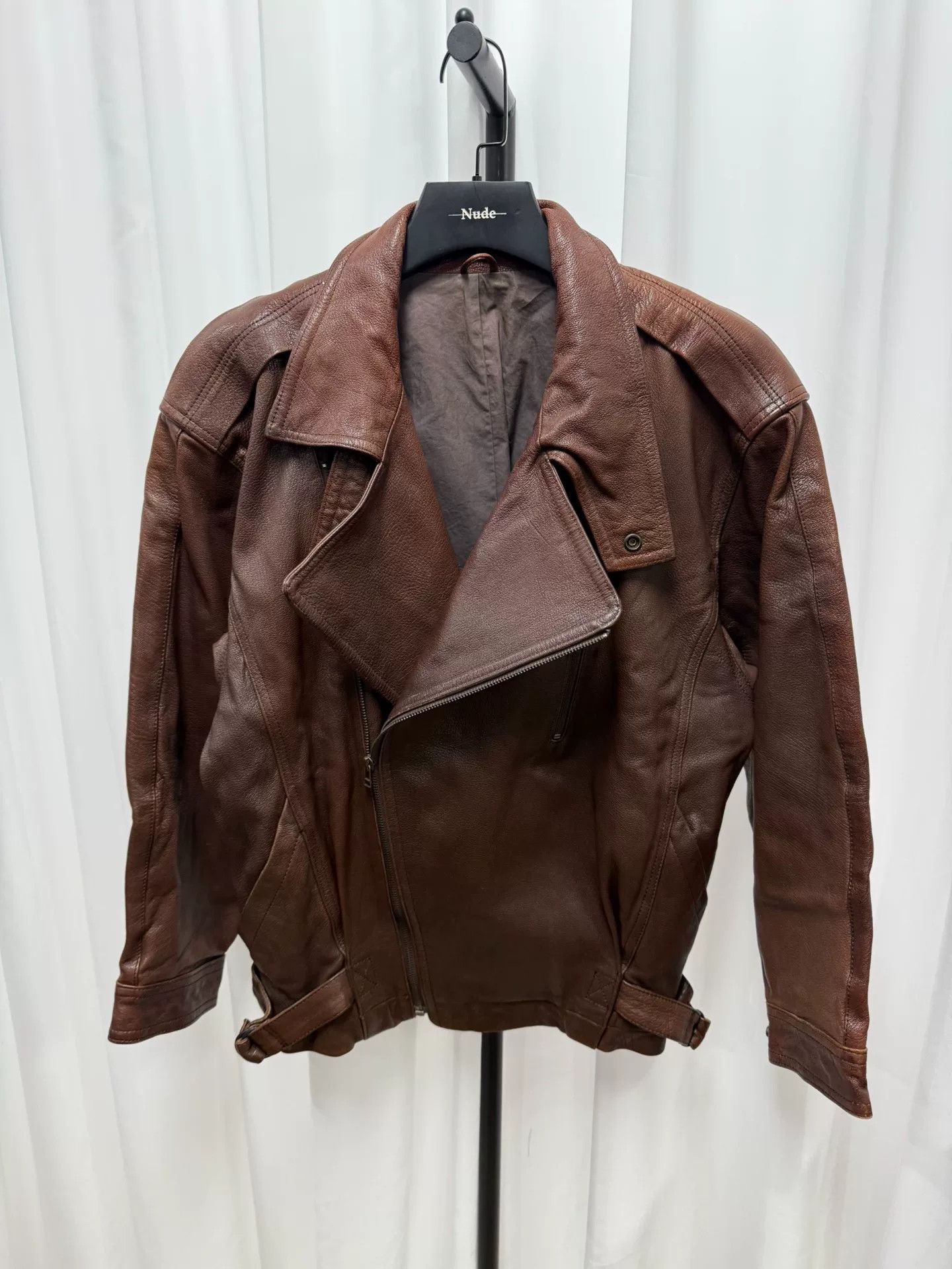 Issey Miyake issey miyake men's leather short jacket Size US L / EU 52-54 / 3 - 3 Thumbnail