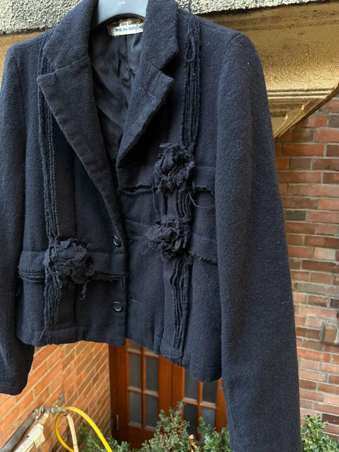 Comme des Garcons comme des garcons flower pattern wool jacket Size US M / EU 48-50 / 2 - 2 Thumbnail