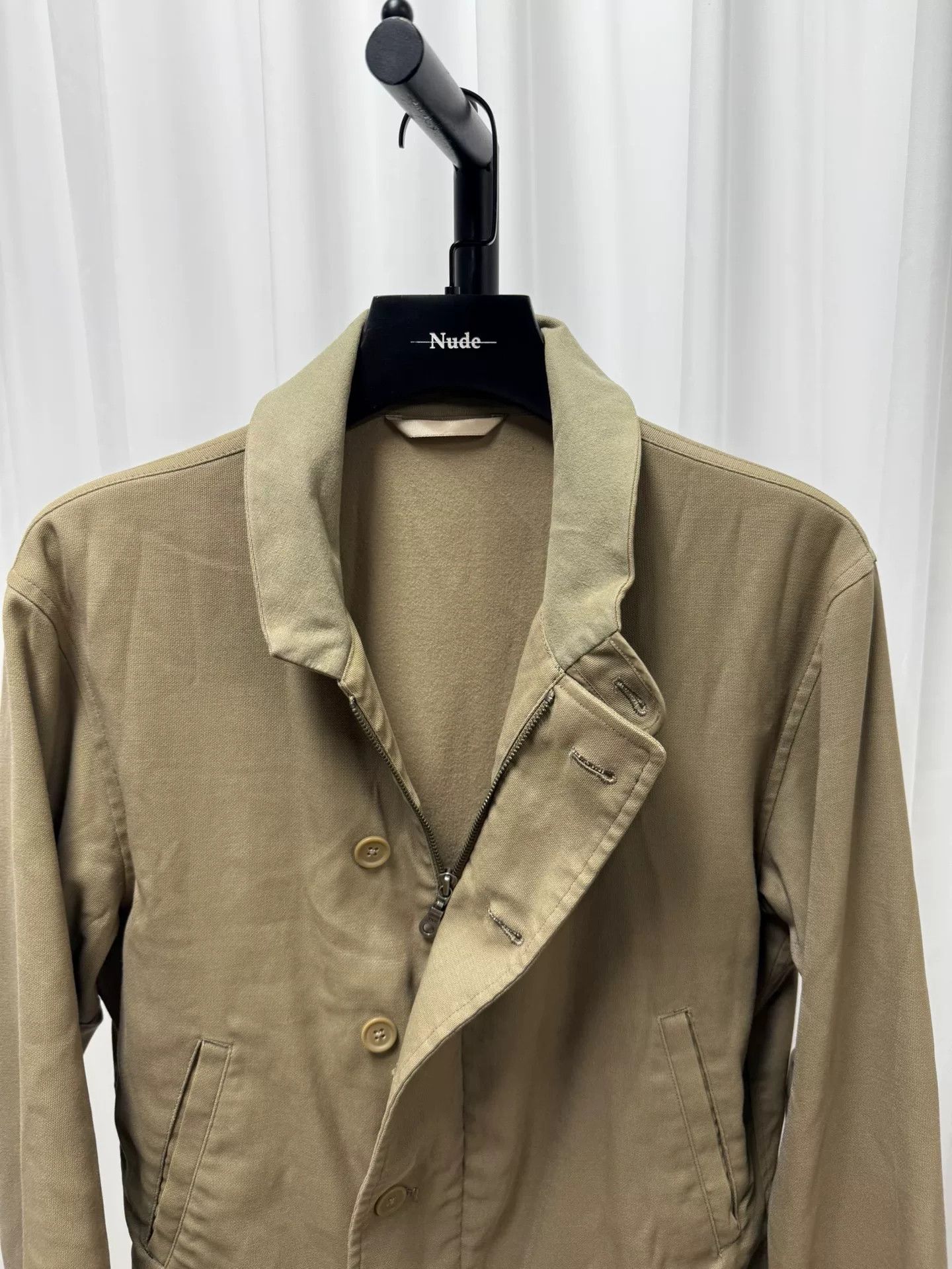 Yohji Yamamoto yohji yamamoto stylish stand-collar jacket Size US L / EU 52-54 / 3 - 4 Thumbnail