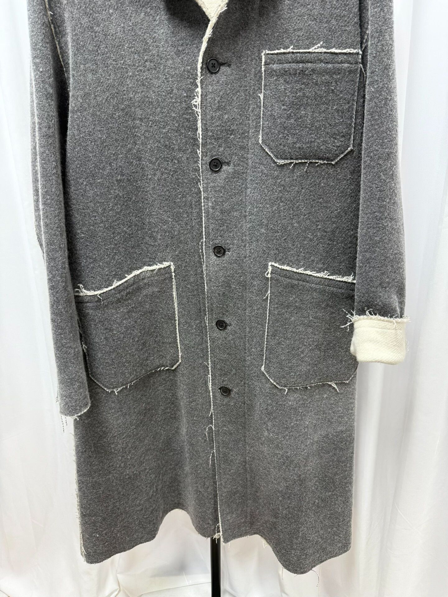 Y's for Men y's for men wool coat with color blocking Size US L / EU 52-54 / 3 - 3 Thumbnail