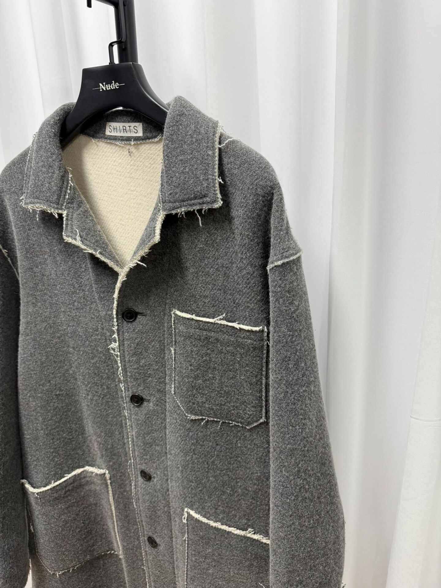 Y's for Men y's for men wool coat with color blocking Size US L / EU 52-54 / 3 - 4 Thumbnail