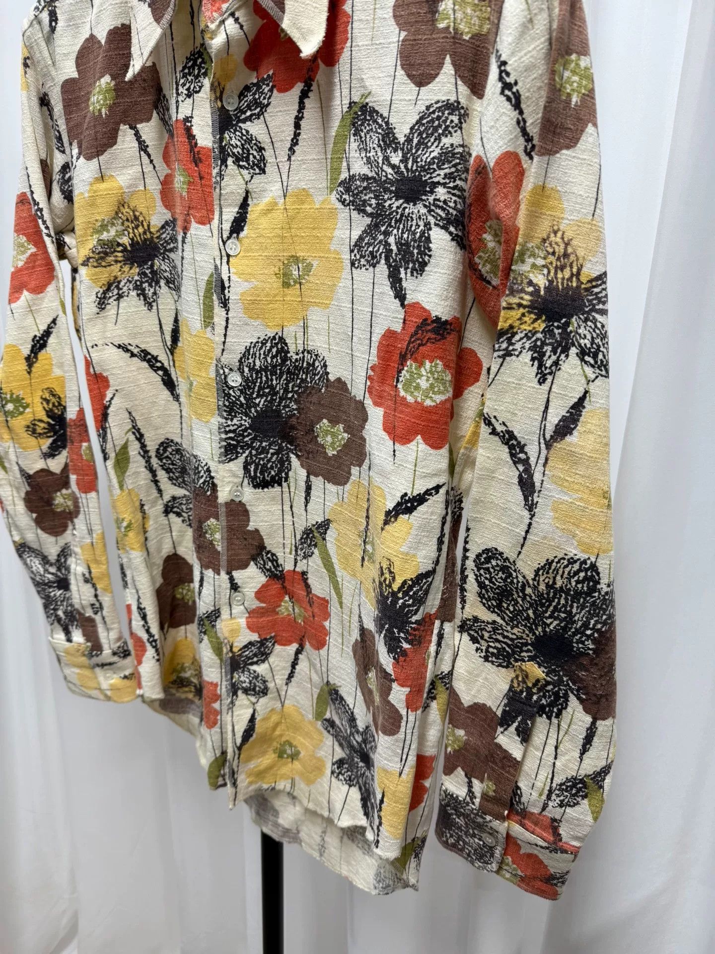 Junya Watanabe floral canvas shirt size M Size US M / EU 48-50 / 2 - 2 Thumbnail