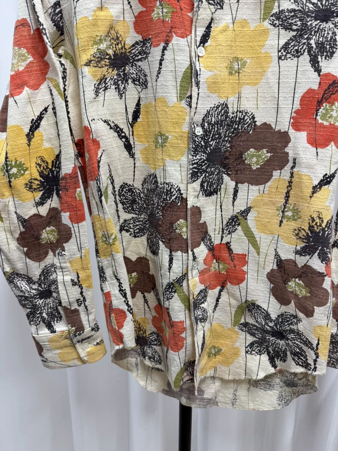 Junya Watanabe floral canvas shirt size M Size US M / EU 48-50 / 2 - 4 Thumbnail