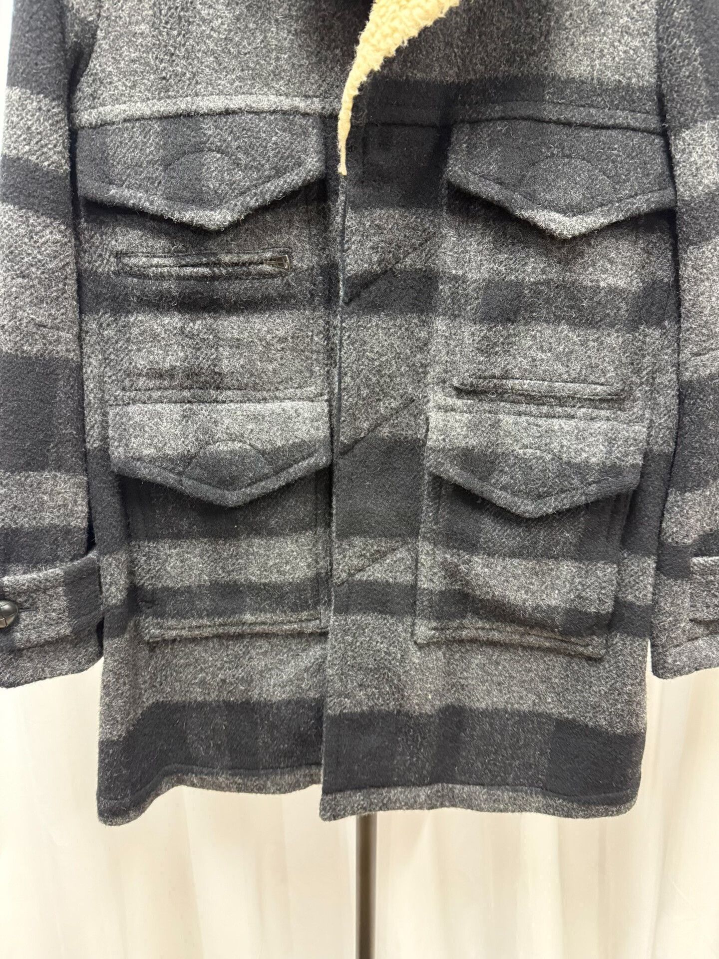 Comme des Garcons wool coat with faux fur collar Size US L / EU 52-54 / 3 - 4 Thumbnail