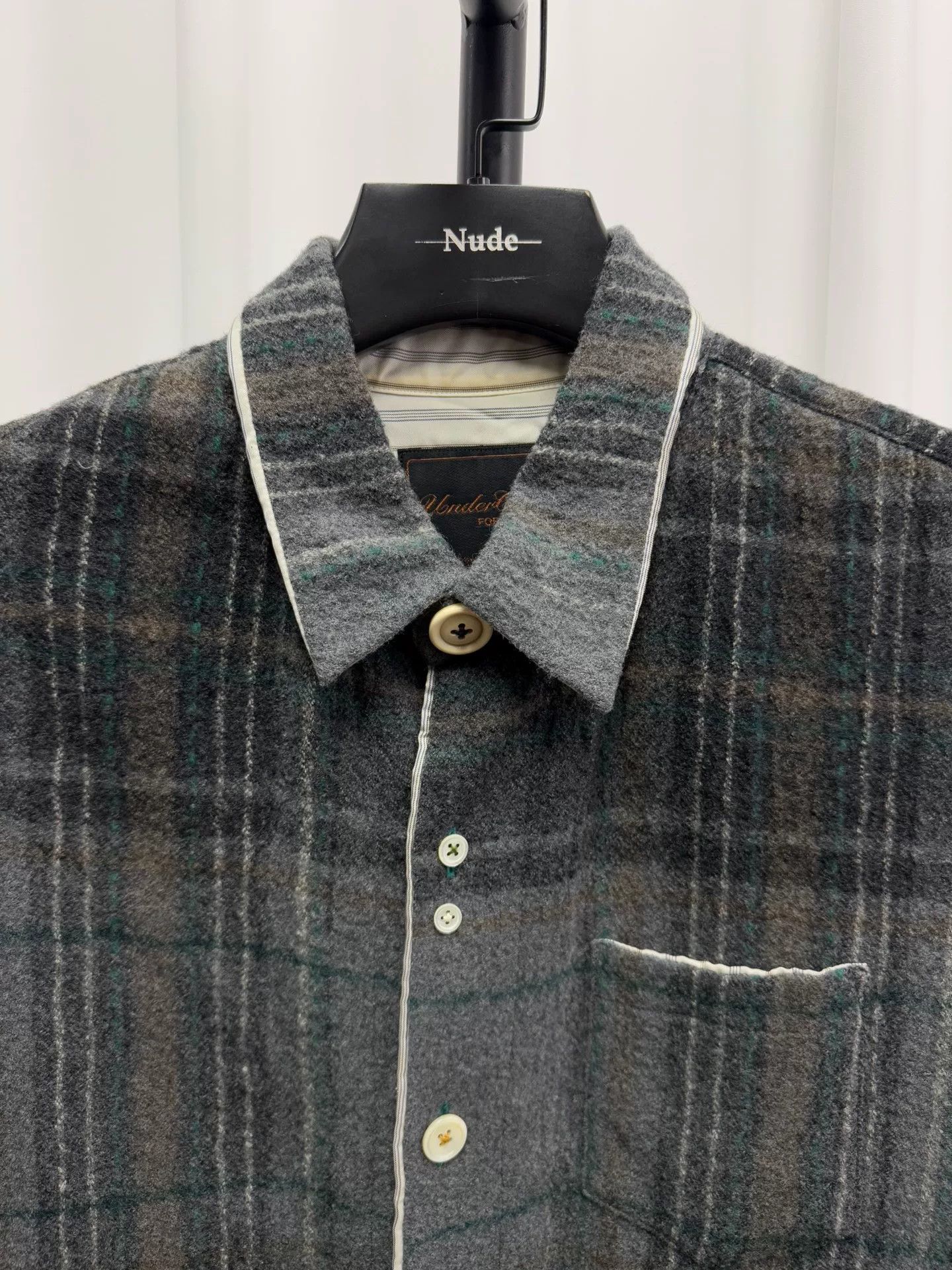 Comme des Garcons Homme classic gray oversized button-up shirt Size US L / EU 52-54 / 3 - 3 Thumbnail
