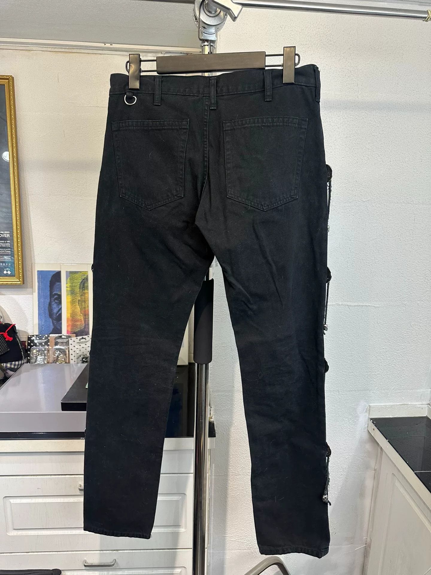 Comme des Garcons stylish black pants with unique features Size US 32 / EU 48 - 6 Thumbnail