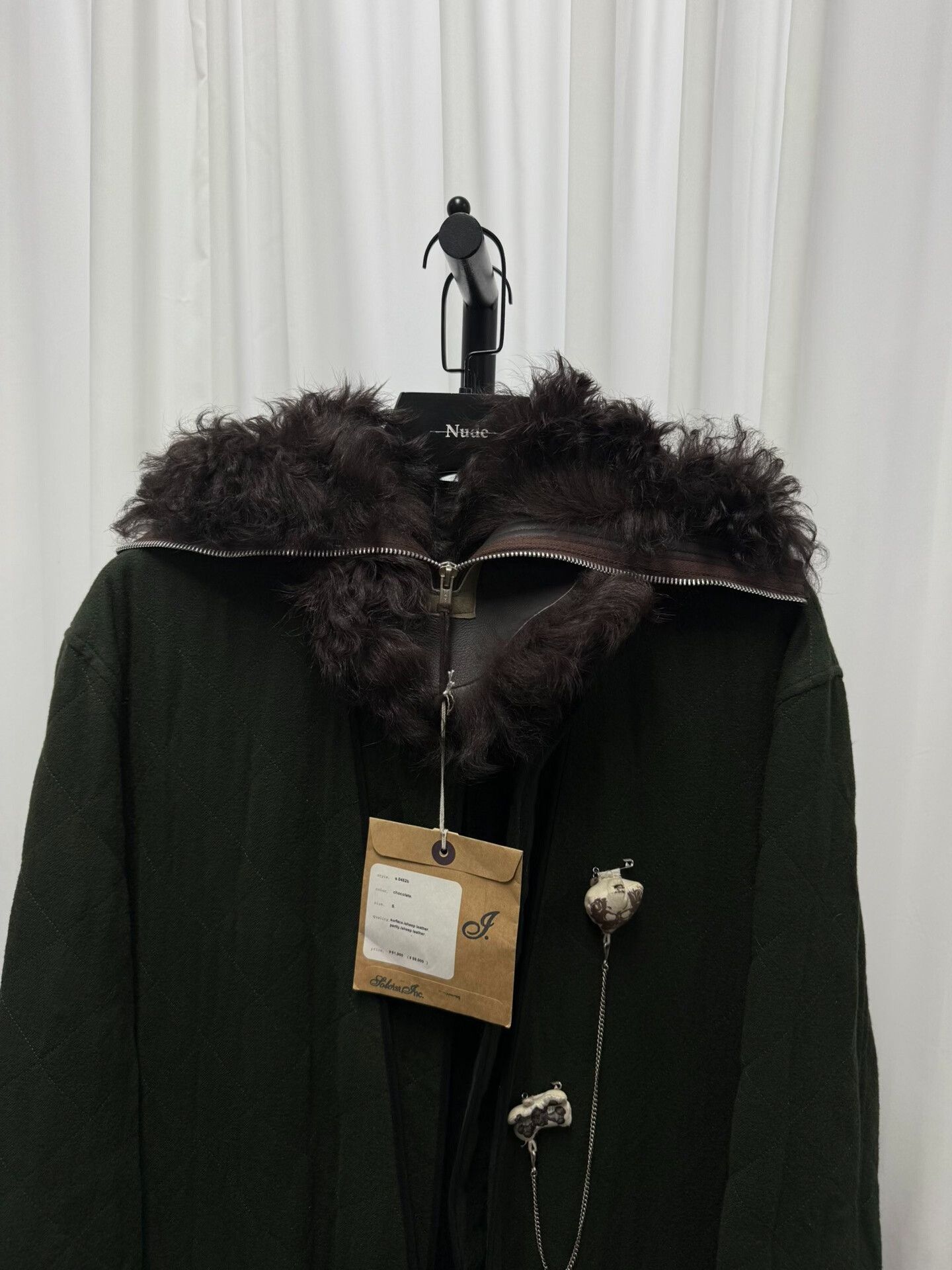Comme des Garcons Homme luxurious shearling hood accessory Size US S / EU 44-46 / 1 - 5 Thumbnail