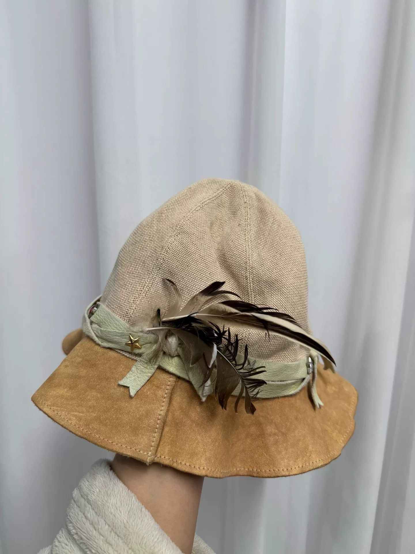 Comme des Garcons Homme soloist feathered fisherman's hat Size ONE SIZE - 3 Thumbnail