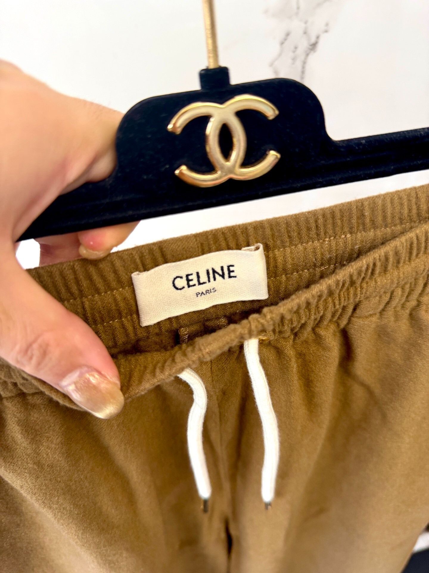 Celine celine brown cashmere casual pants Size 36" / US 14 / IT 50 - 3 Thumbnail