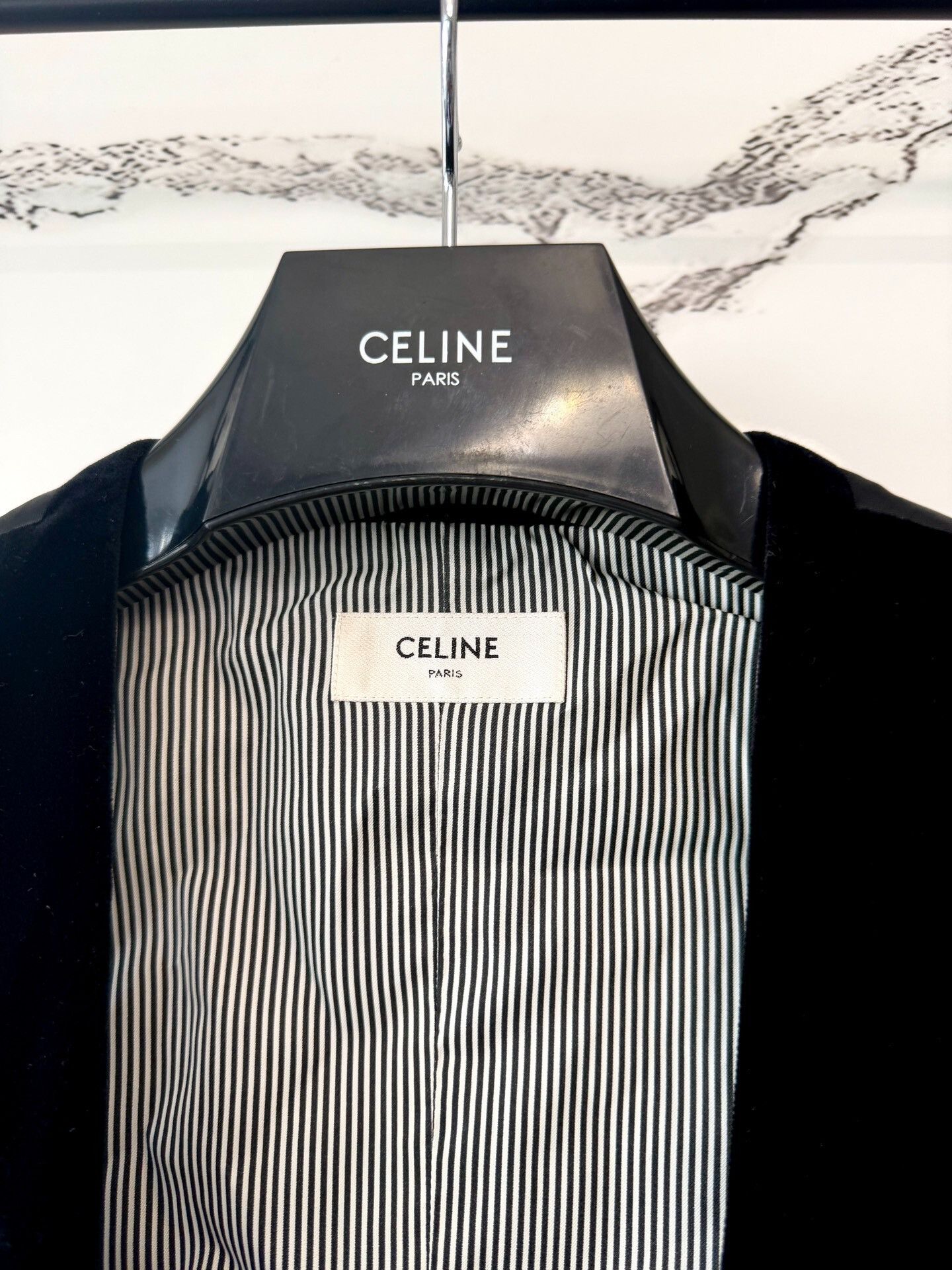 Celine celine black velvet sleeveless vest Size M / US 6-8 / IT 42-44 - 2 Thumbnail