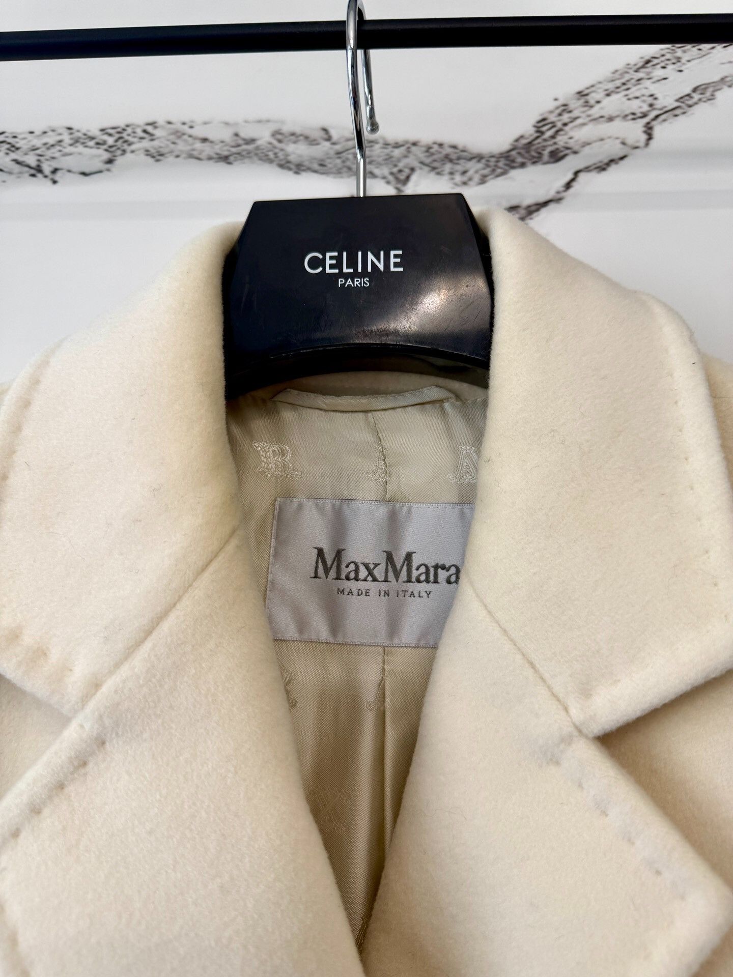 Max Mara Max Mara White Double-Breasted Coat Size S / US 4 / IT 40 - 2 Thumbnail