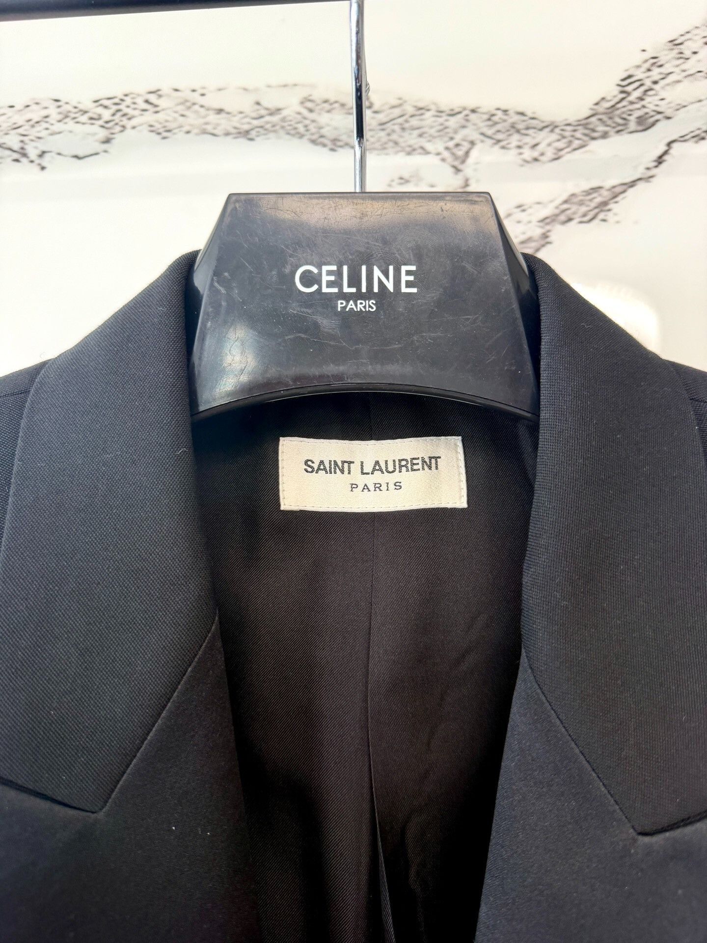 Saint Laurent Paris saint laurent black satin smoking jacket Size US M / EU 48-50 / 2 - 3 Thumbnail