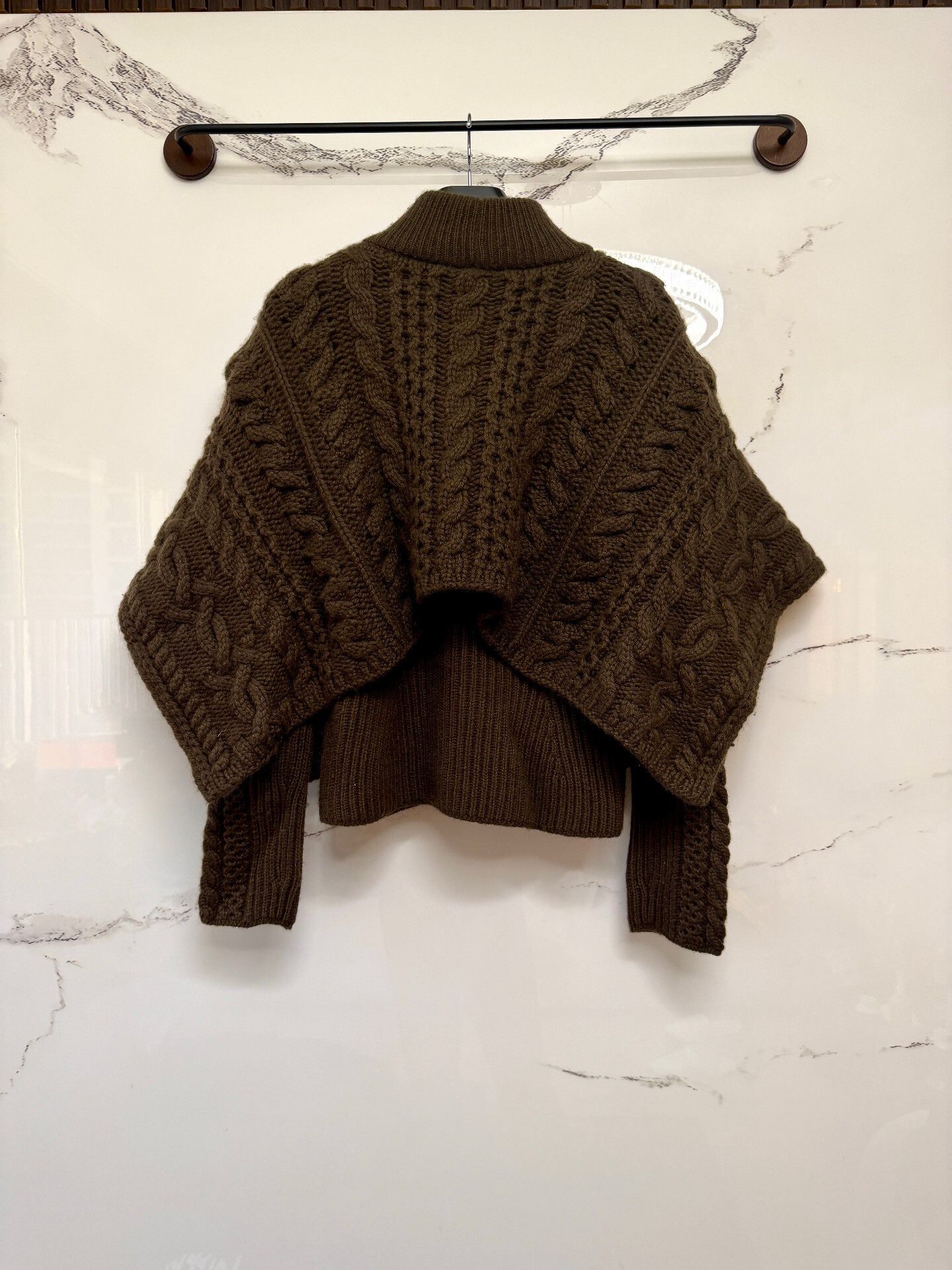 Hermes hermes luxury cashmere blend sweater cape Size S / US 4 / IT 40 - 3 Thumbnail