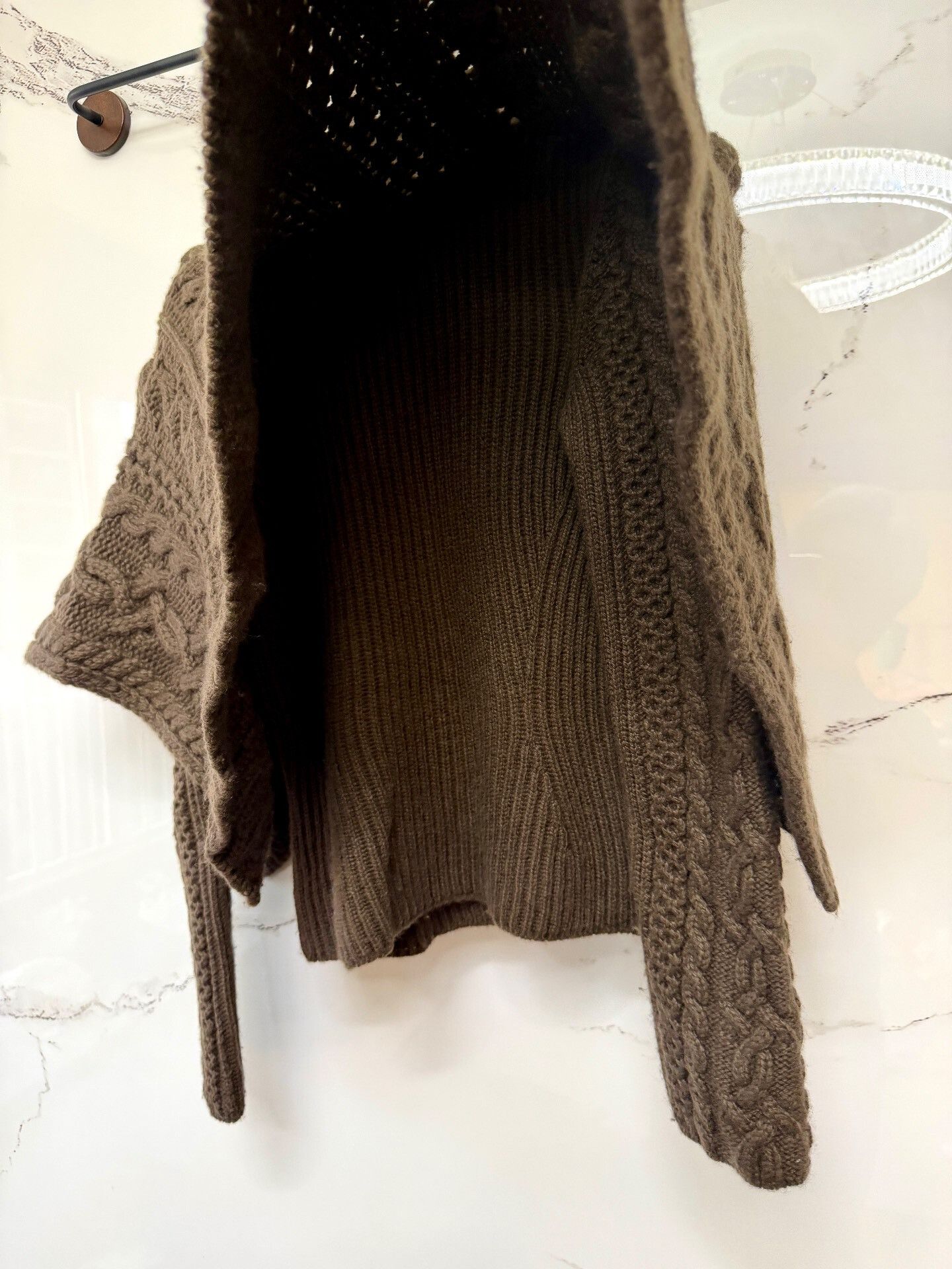 Hermes hermes luxury cashmere blend sweater cape Size S / US 4 / IT 40 - 4 Thumbnail