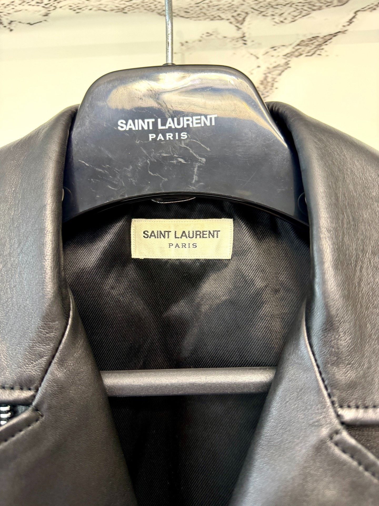 Yves Saint Laurent saint laurent studded l01 biker leather jacket Size US L / EU 52-54 / 3 - 3 Thumbnail