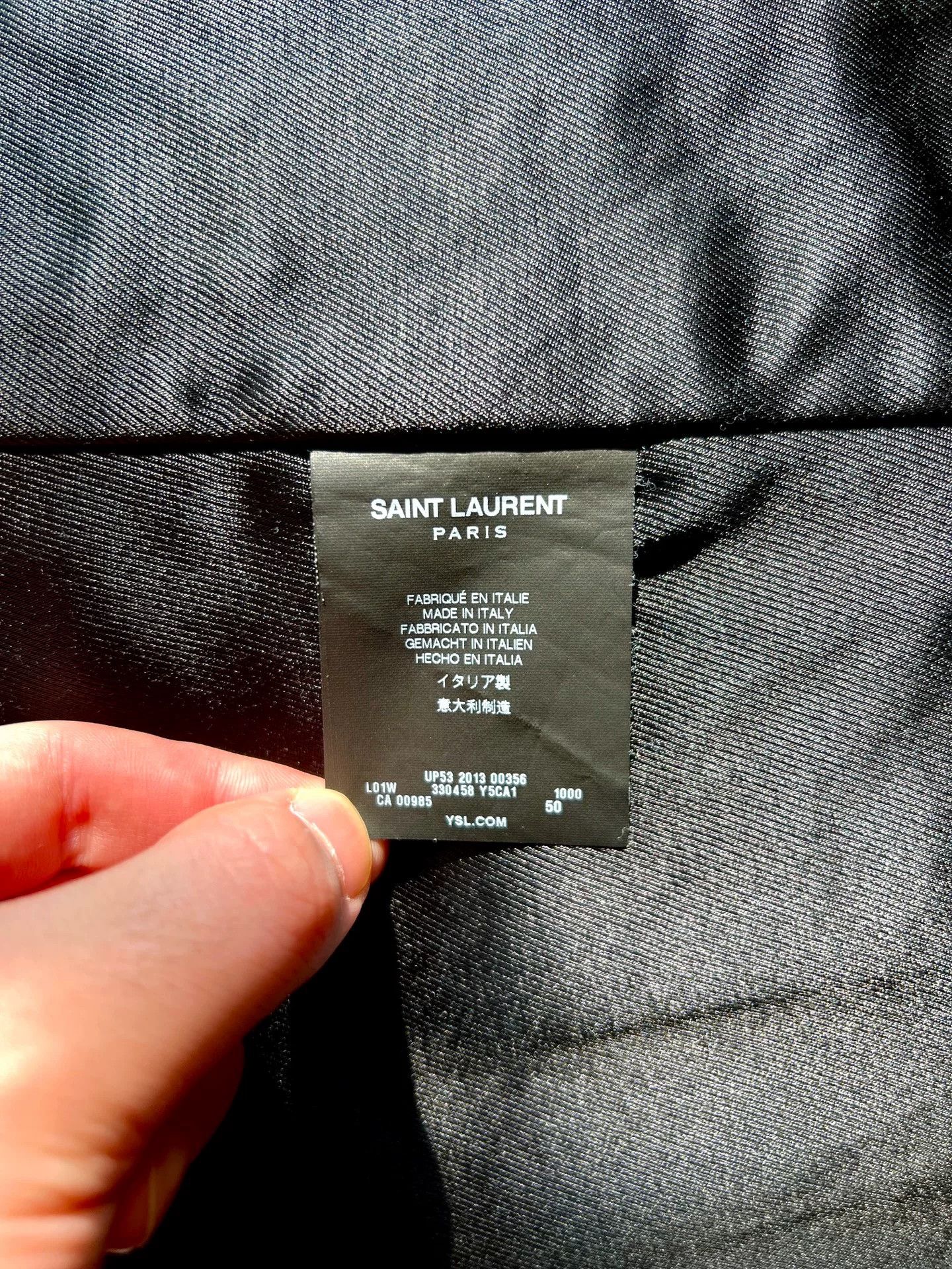 Saint Laurent Paris saint laurent black leather biker jacket Size US L / EU 52-54 / 3 - 5 Thumbnail
