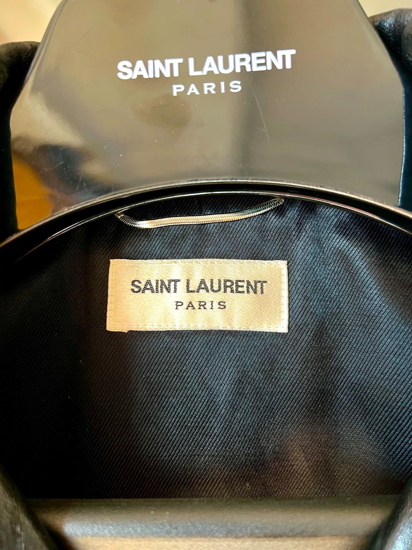 Saint Laurent Paris saint laurent black leather biker jacket Size US L / EU 52-54 / 3 - 3 Thumbnail