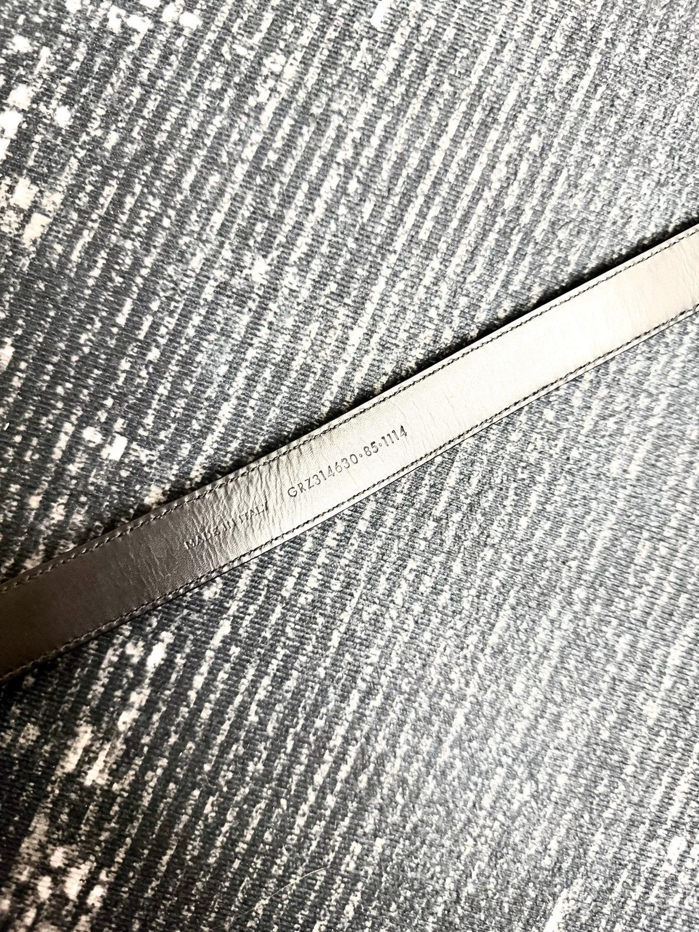 Saint Laurent Paris saint laurent black textured leather belt Size ONE SIZE - 5 Thumbnail