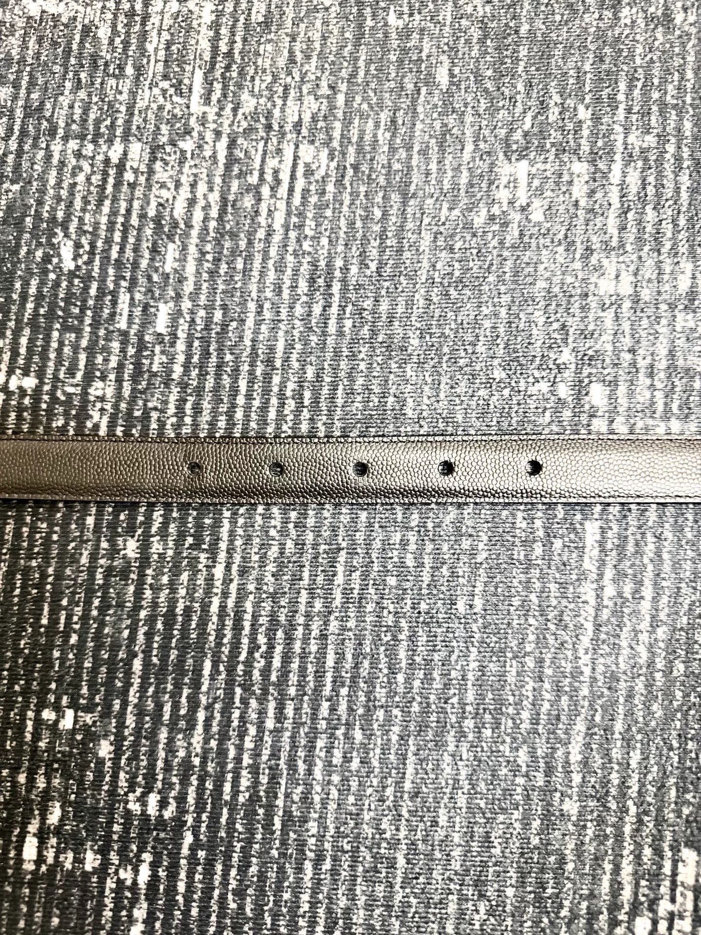 Saint Laurent Paris saint laurent black textured leather belt Size ONE SIZE - 3 Thumbnail