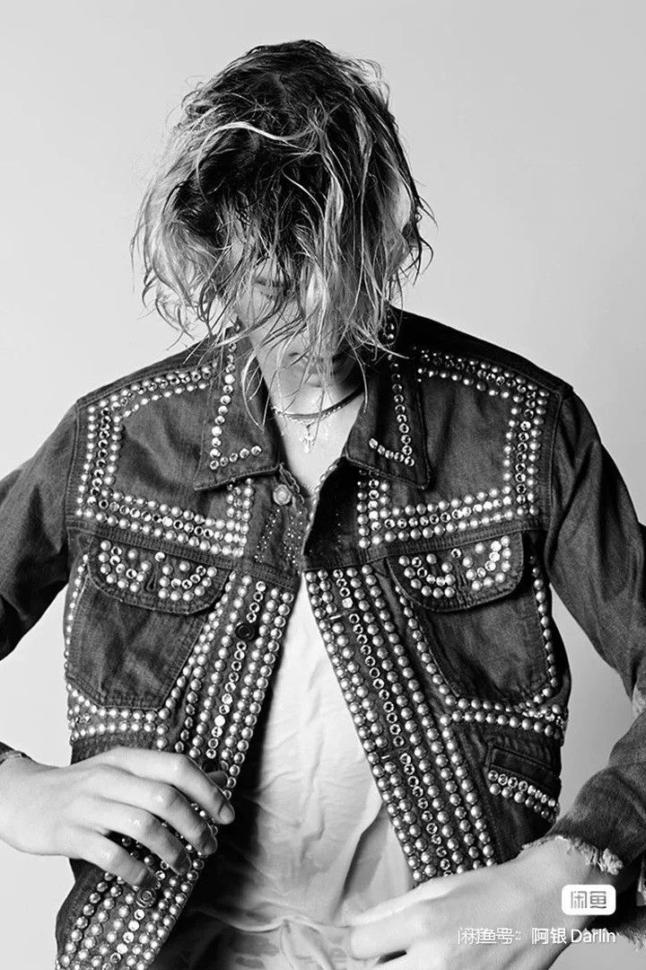 Saint Laurent Paris saint laurent light blue studded denim jacket Size US XS / EU 42 / 0 - 7 Thumbnail