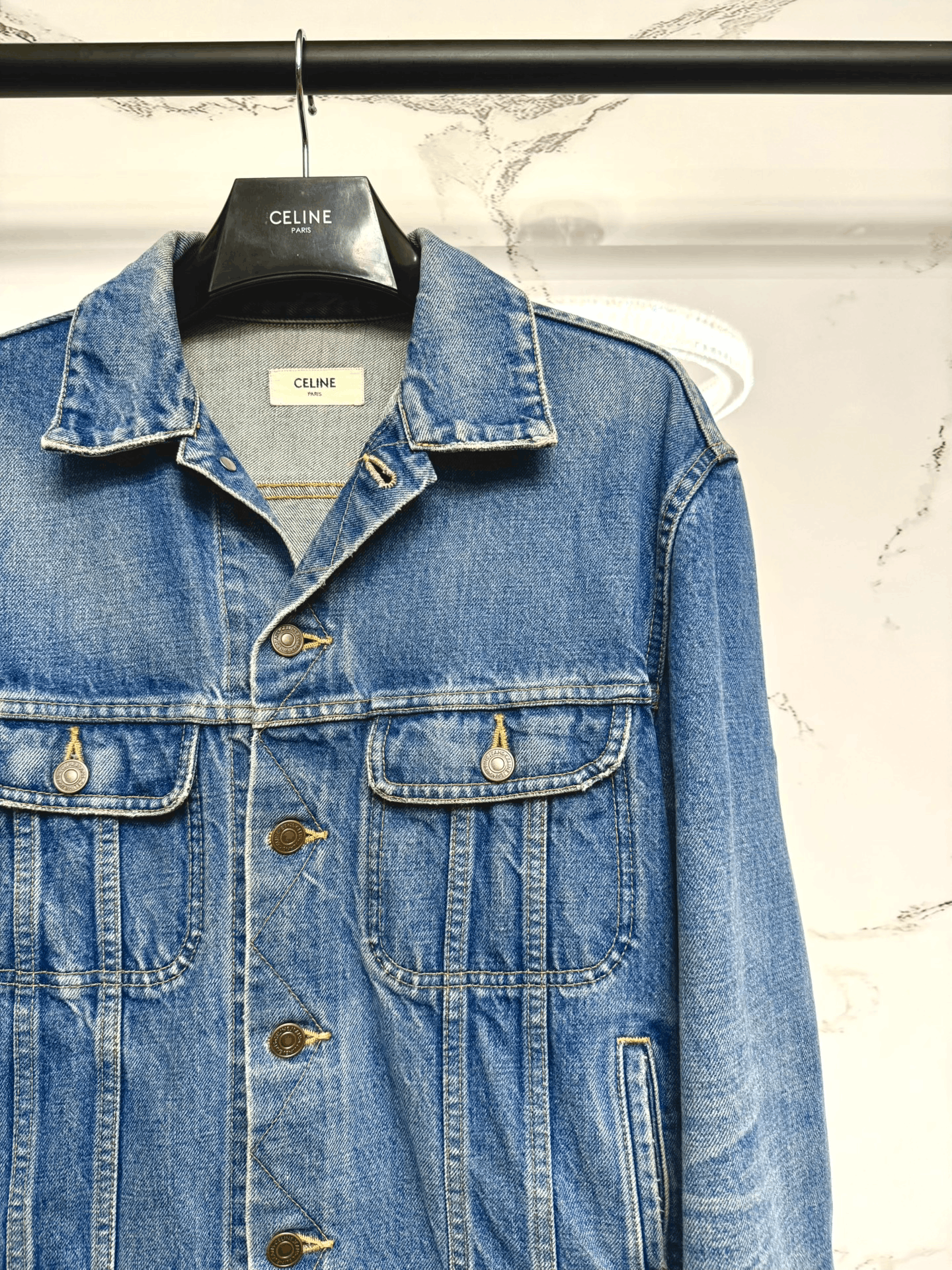 Celine celine studded denim jacket 20ss Size S / US 4 / IT 40 - 3 Thumbnail