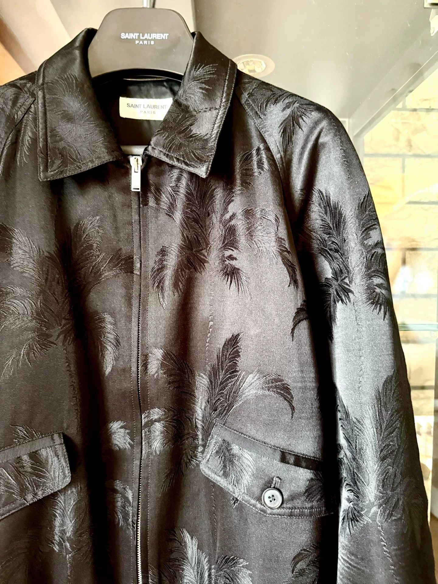 Saint Laurent Paris saint laurent silk embroidered jacket Size US M / EU 48-50 / 2 - 2 Thumbnail