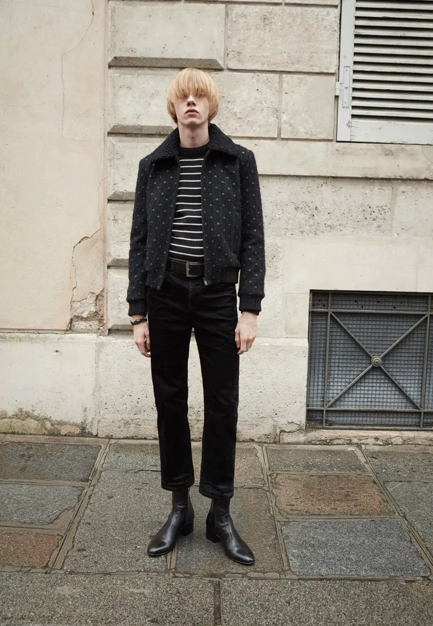 Saint Laurent Paris saint laurent black straight-leg waxed jeans Size US 29 - 8 Thumbnail