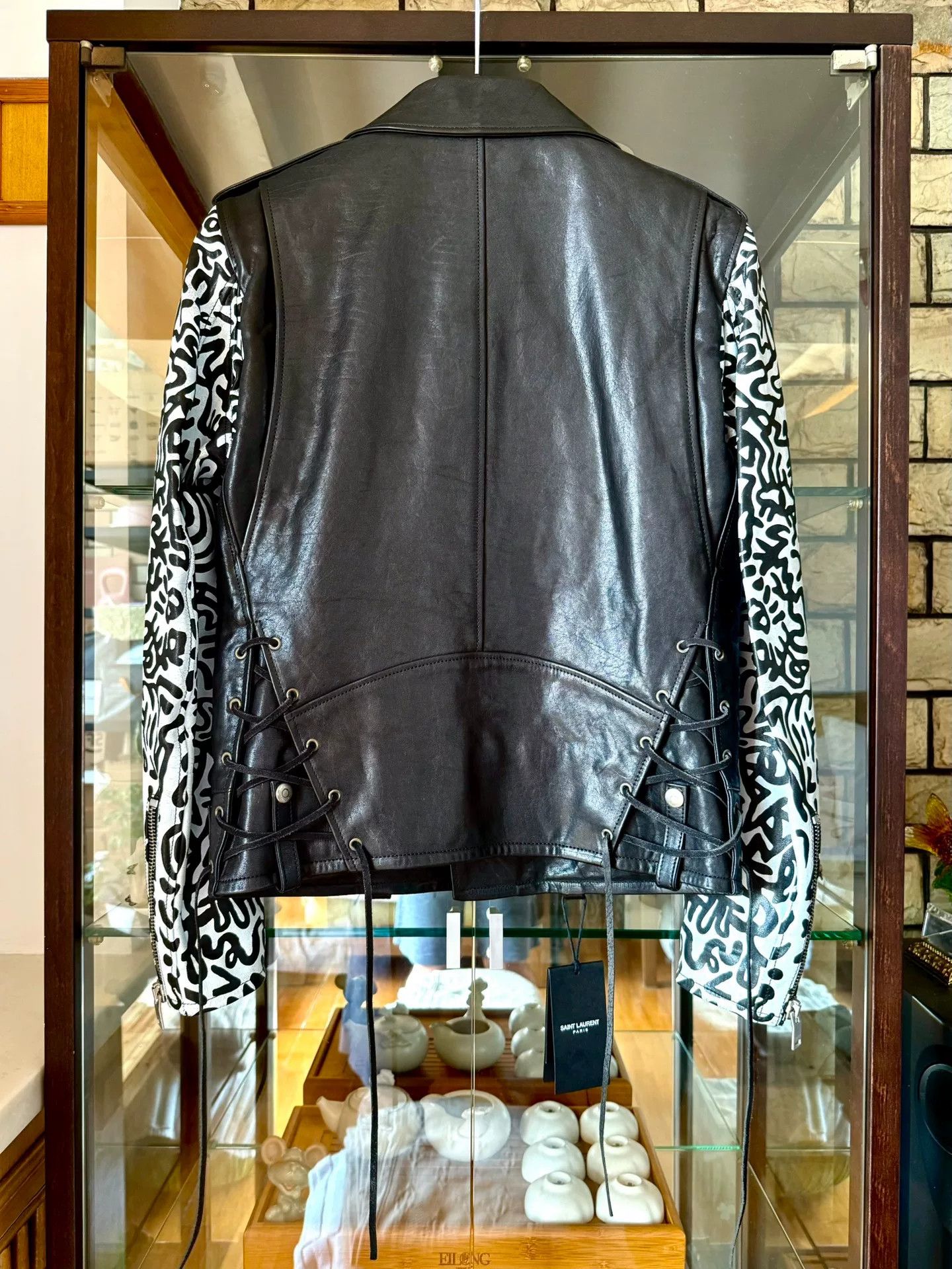 Saint Laurent Paris saint laurent graffiti leather jacket Size US M / EU 48-50 / 2 - 4 Thumbnail