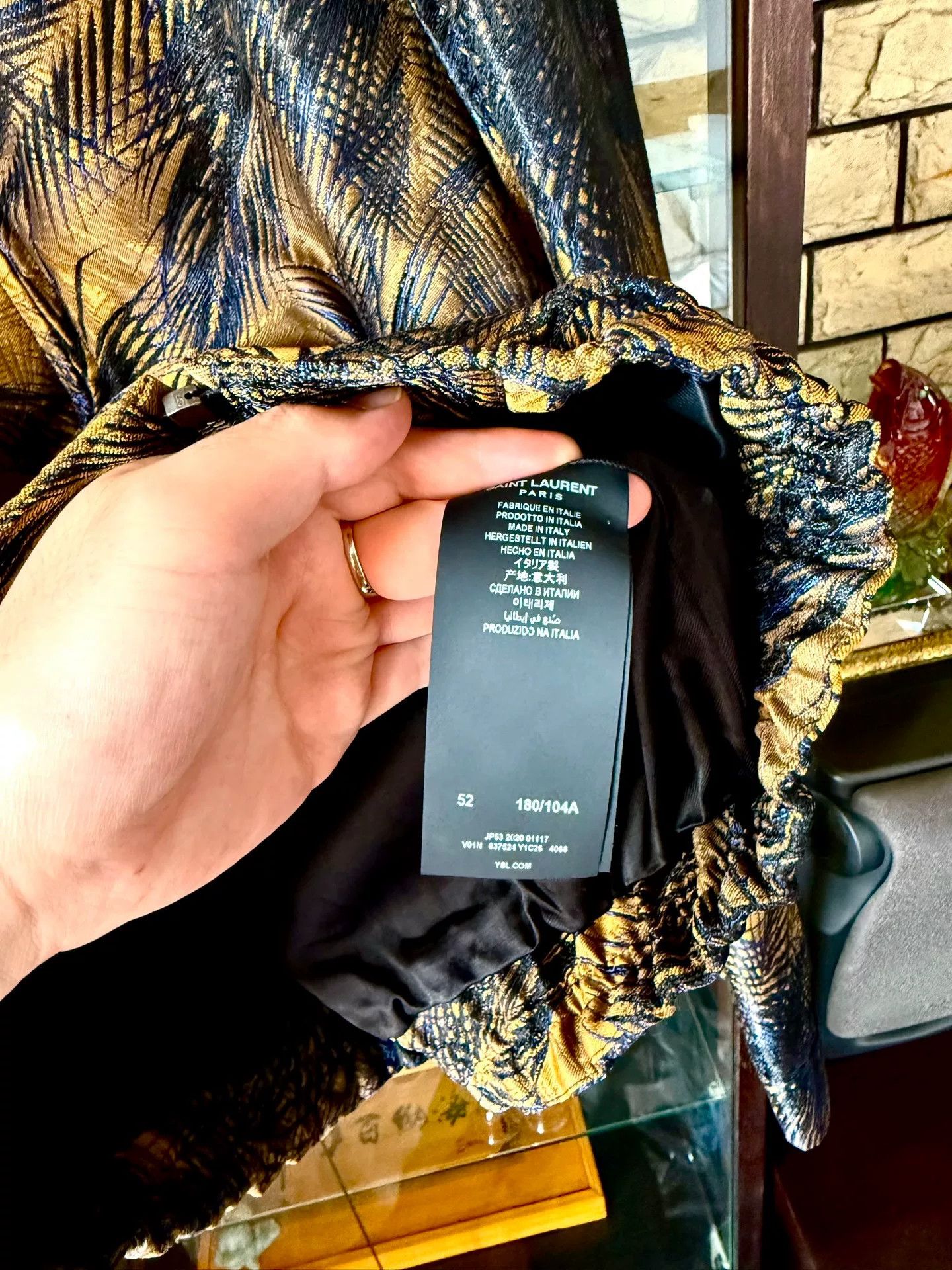 Saint Laurent Paris saint laurent palm tree embroidered jacket Size US L / EU 52-54 / 3 - 5 Thumbnail