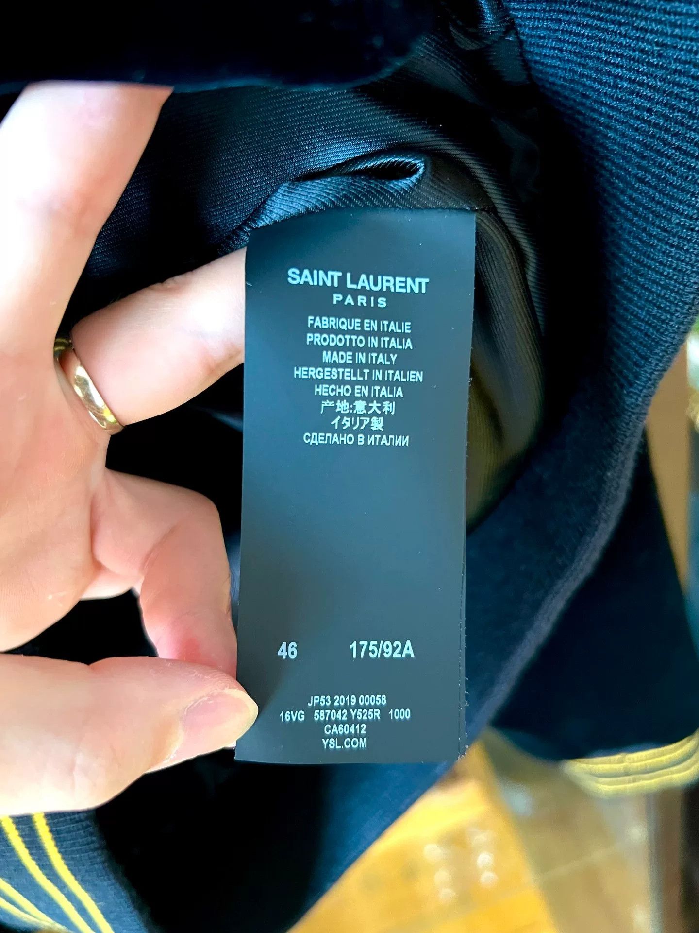 Saint Laurent Paris saint laurent black velvet jacket Size US M / EU 48-50 / 2 - 5 Thumbnail